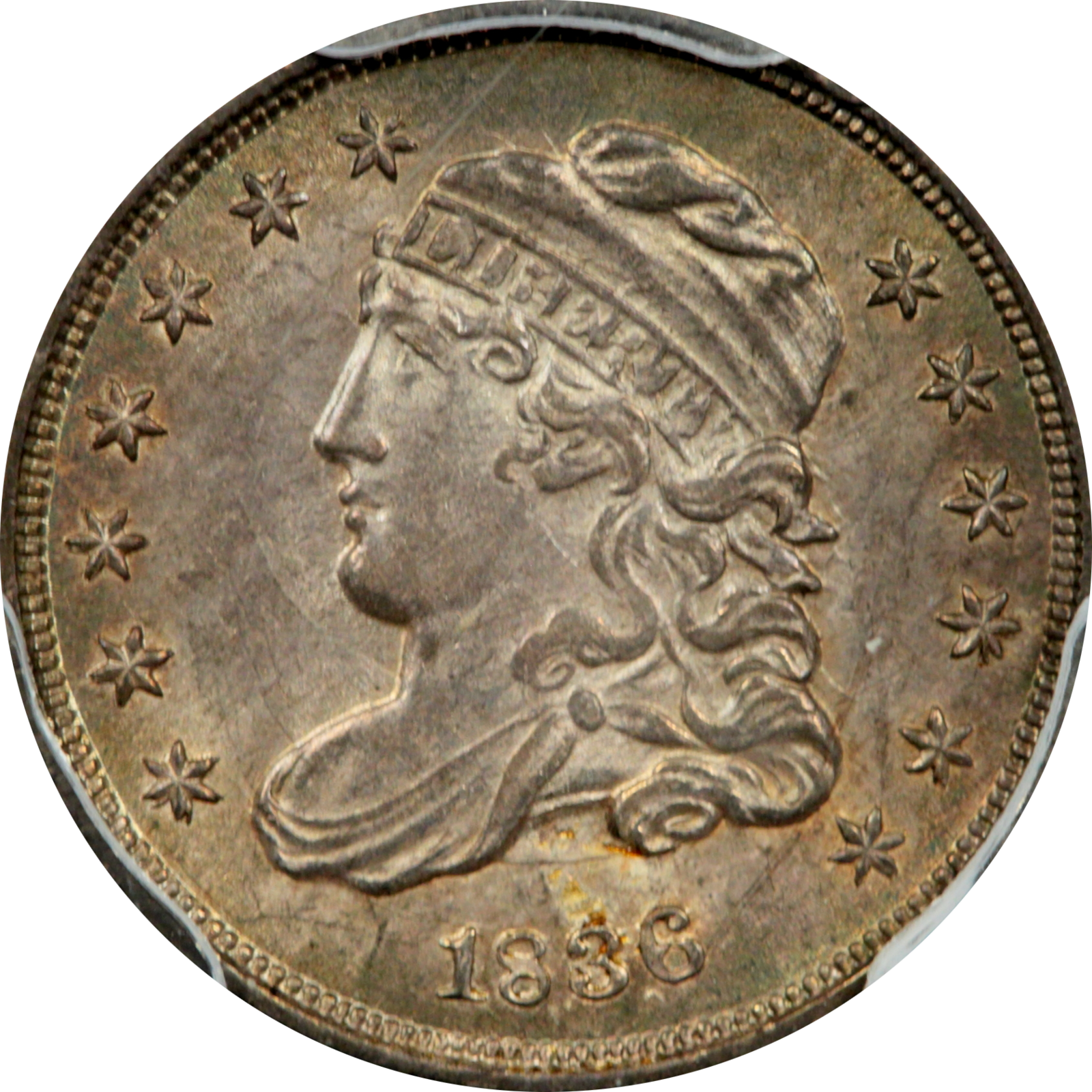 1836 LM-5 MS64 PCGS-CAC 43715569 Obverse