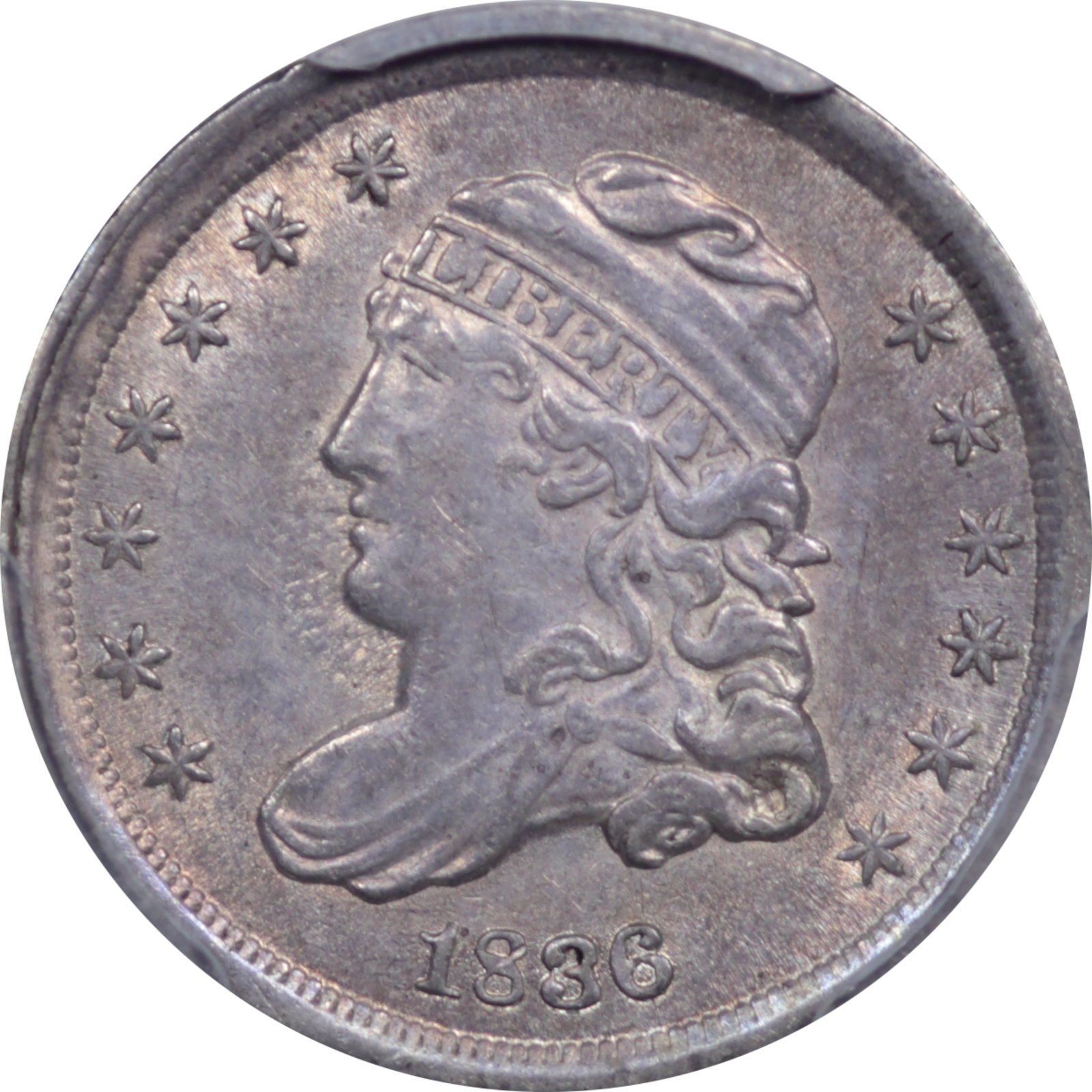 1836 LM-6 AU58 PCGS 49022495 Obverse