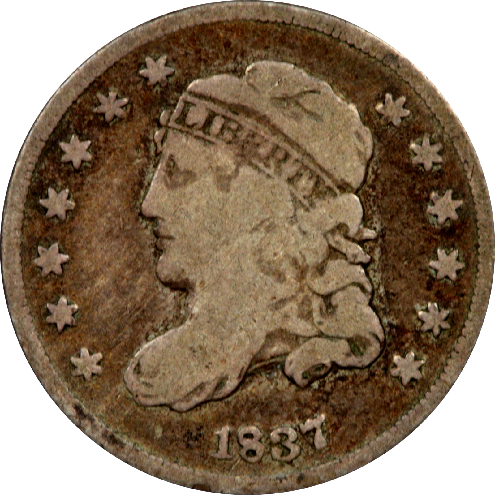 1837 LM-3 VG10 Raw Obverse