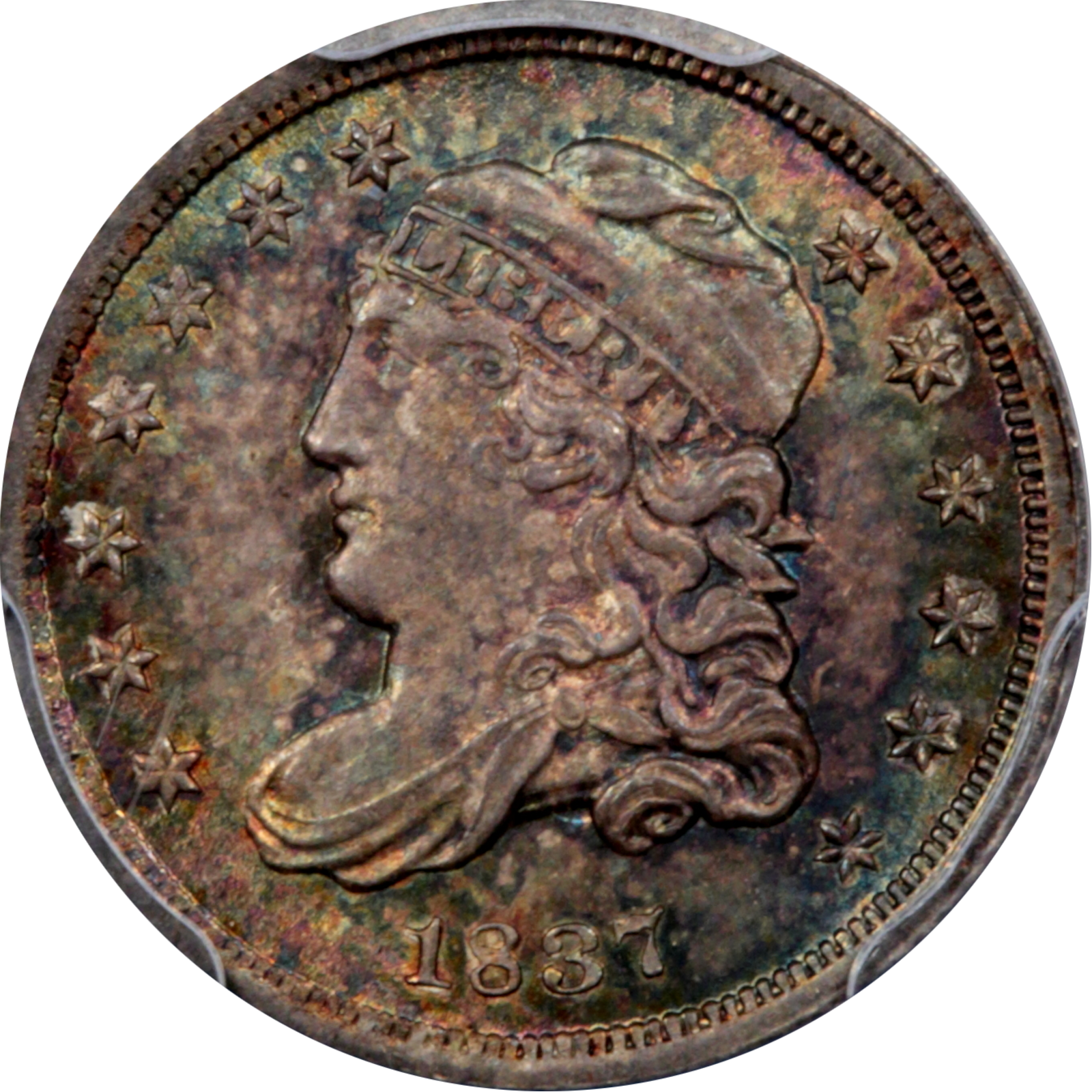 1837 LM-5 MS65 PCGS-CAC 46246075 Obverse
