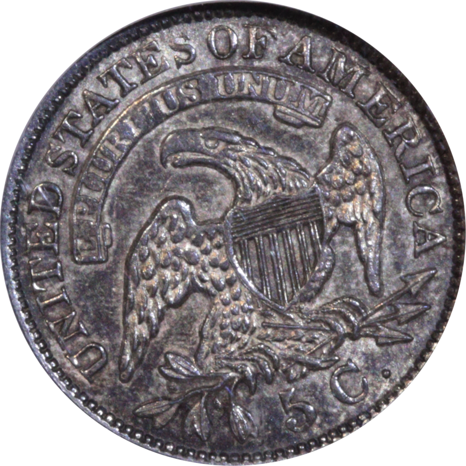 1829 LM-14 MS61 NGC Plate Coin Reverse