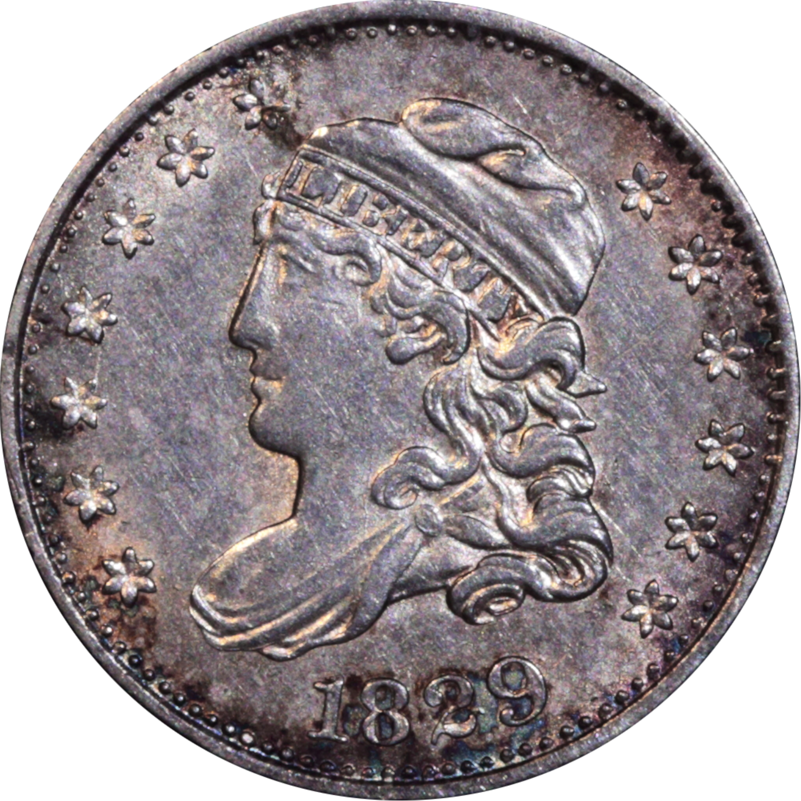 1829 LM-17 AU53 Raw Obverse