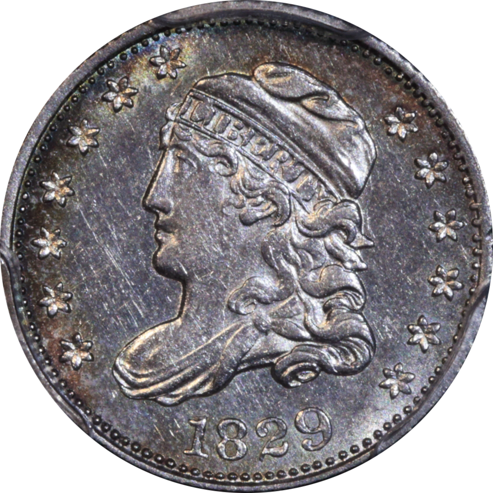 1829 LM-6.1 AU58 PCGS Obverse