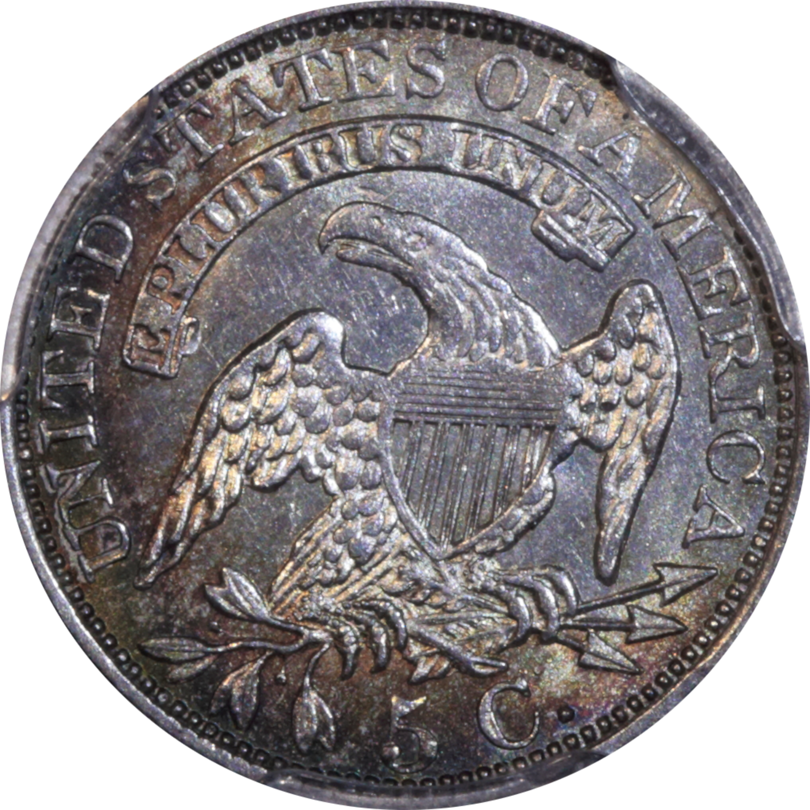 1829 LM-6.1 AU58 PCGS Reverse