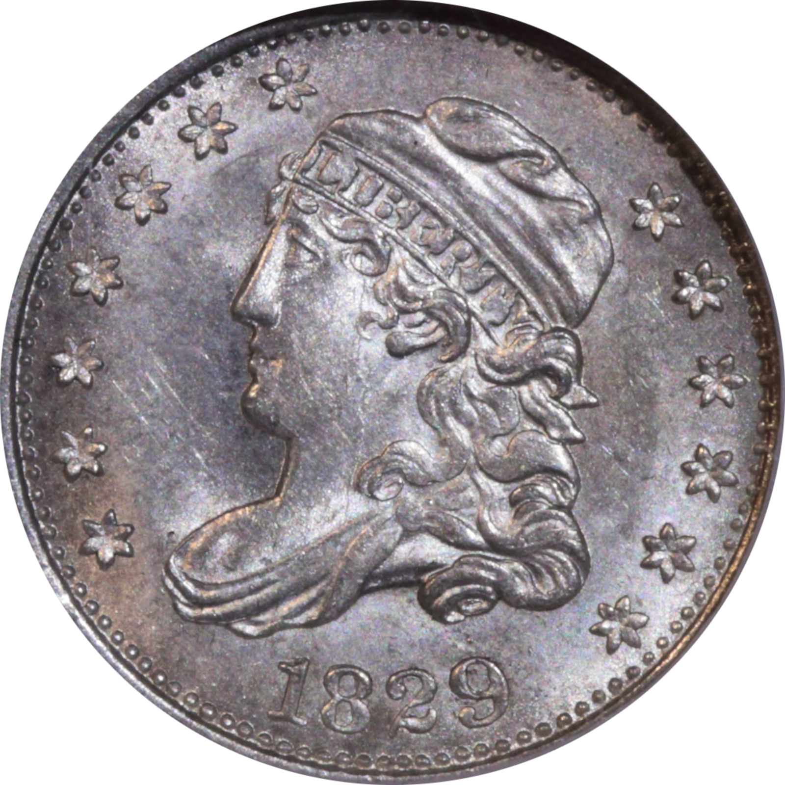 1829 LM-6.3 MS64 NGC Obverse