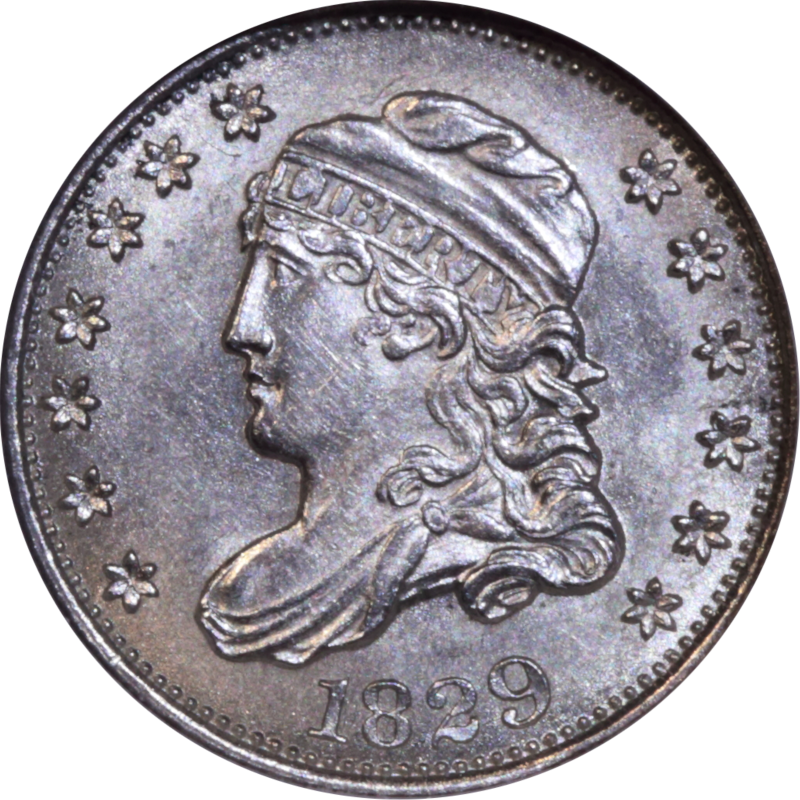 1829 LM-7.2 MS64 NGC Obverse