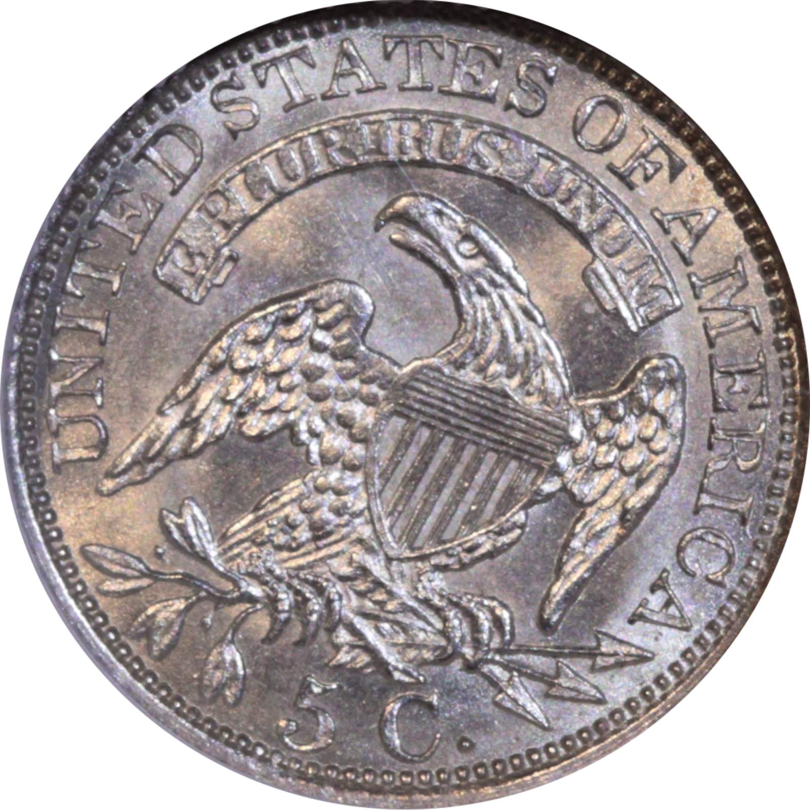 1829 LM-7.2 MS64 NGC Reverse
