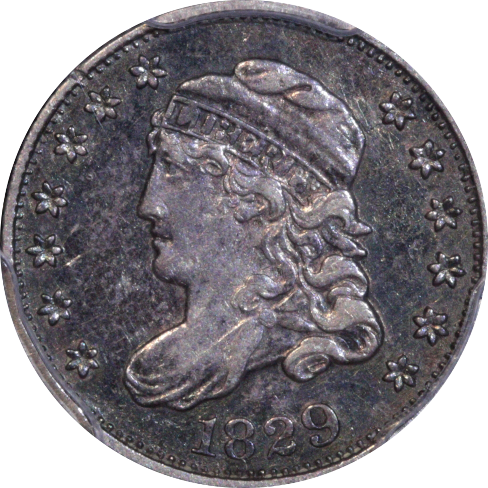1829 LM-7.3 AU50 PCGS Obverse