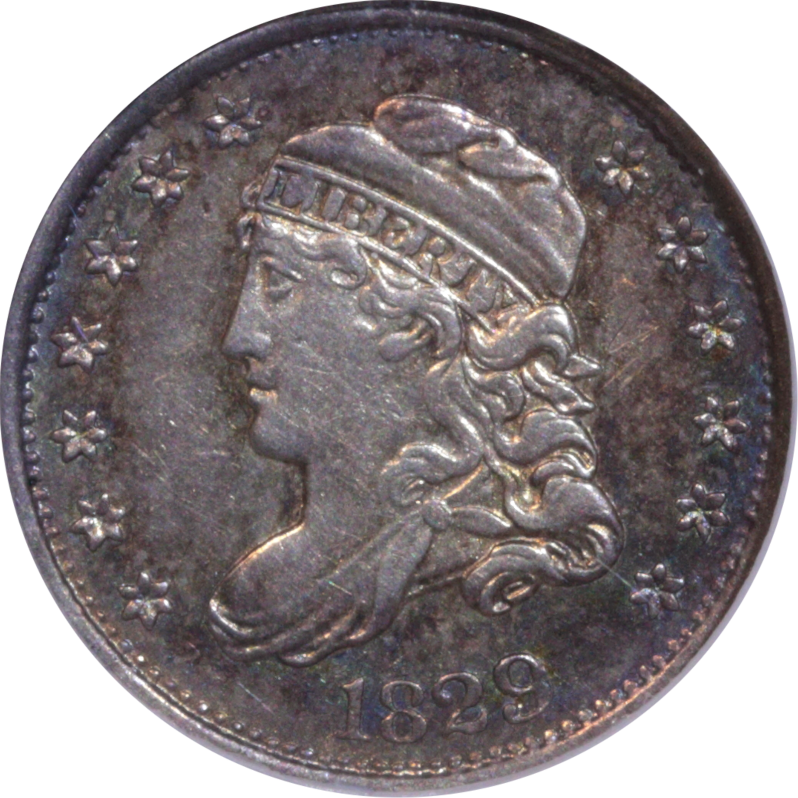 1829 LM-9 AU53 NGC Obverse