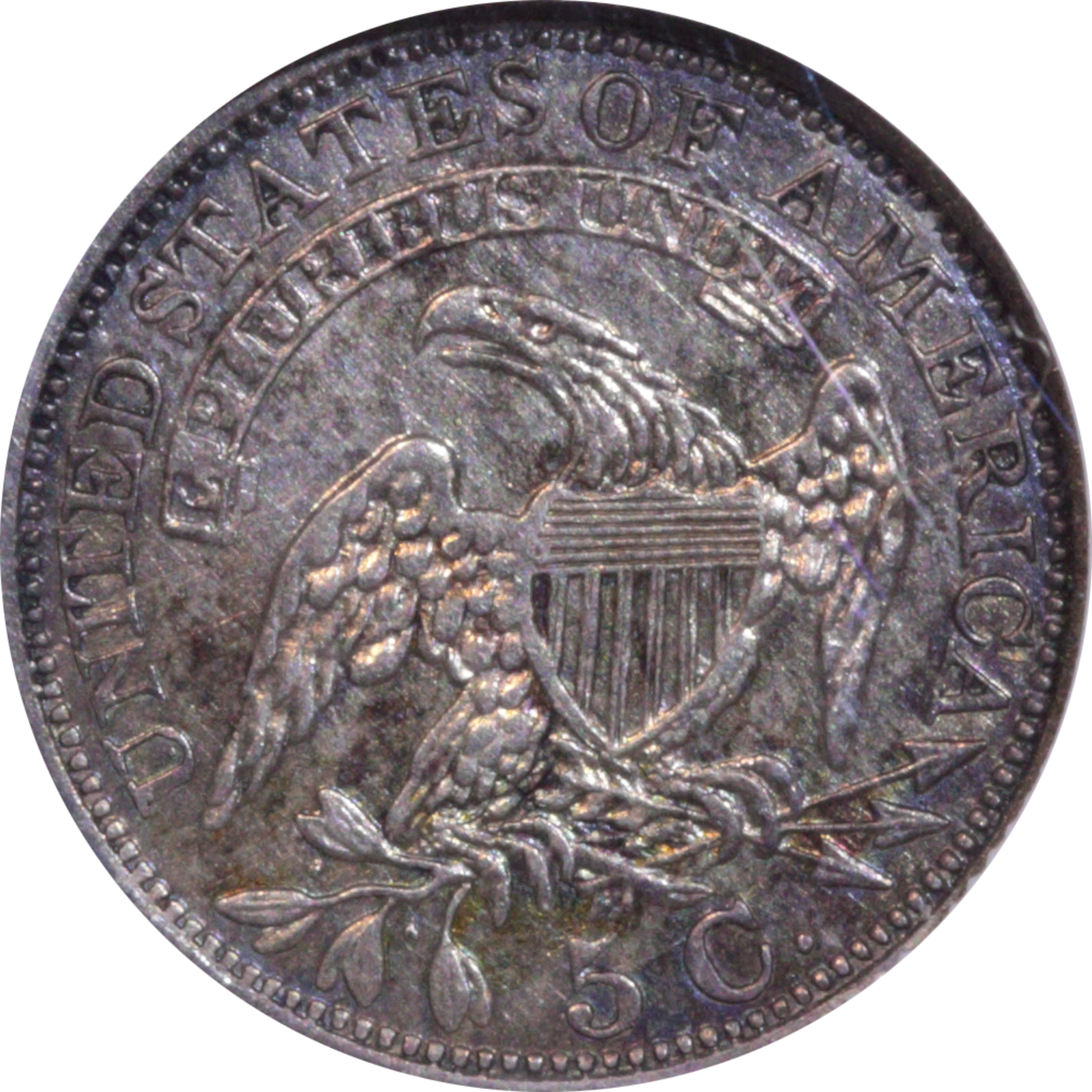 1829 LM-9 AU53 NGC Reverse