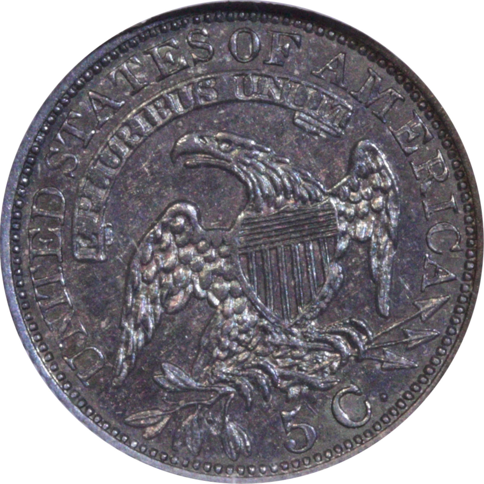 1829 LM-9 MS62 NGC 1721311-011 Reverse