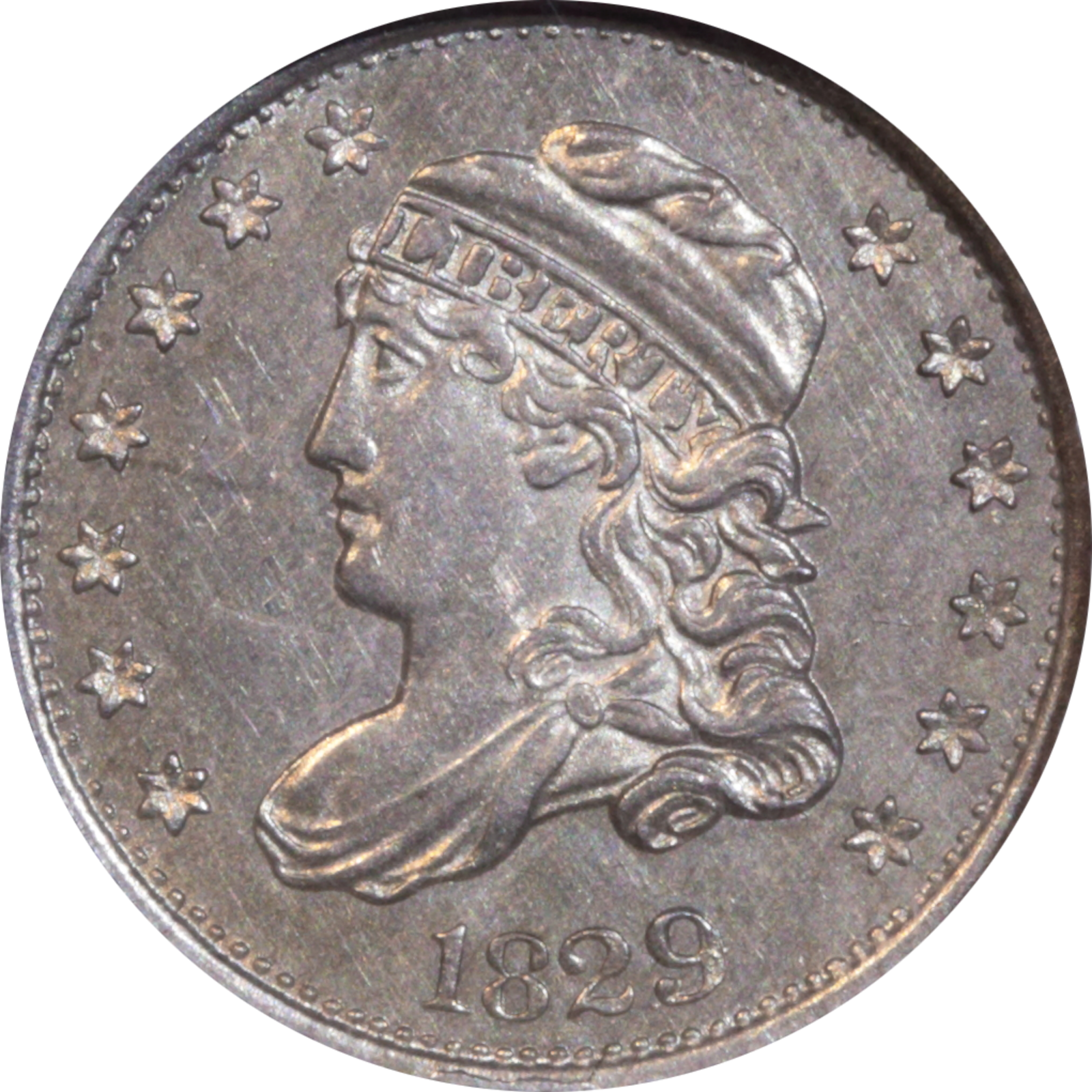 1829 LM-9 MS62 NGC 585410-006 Obverse