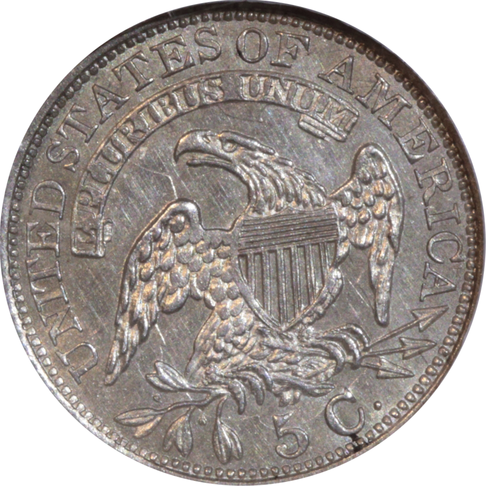 1829 LM-9 MS62 NGC 585410-006 Reverse