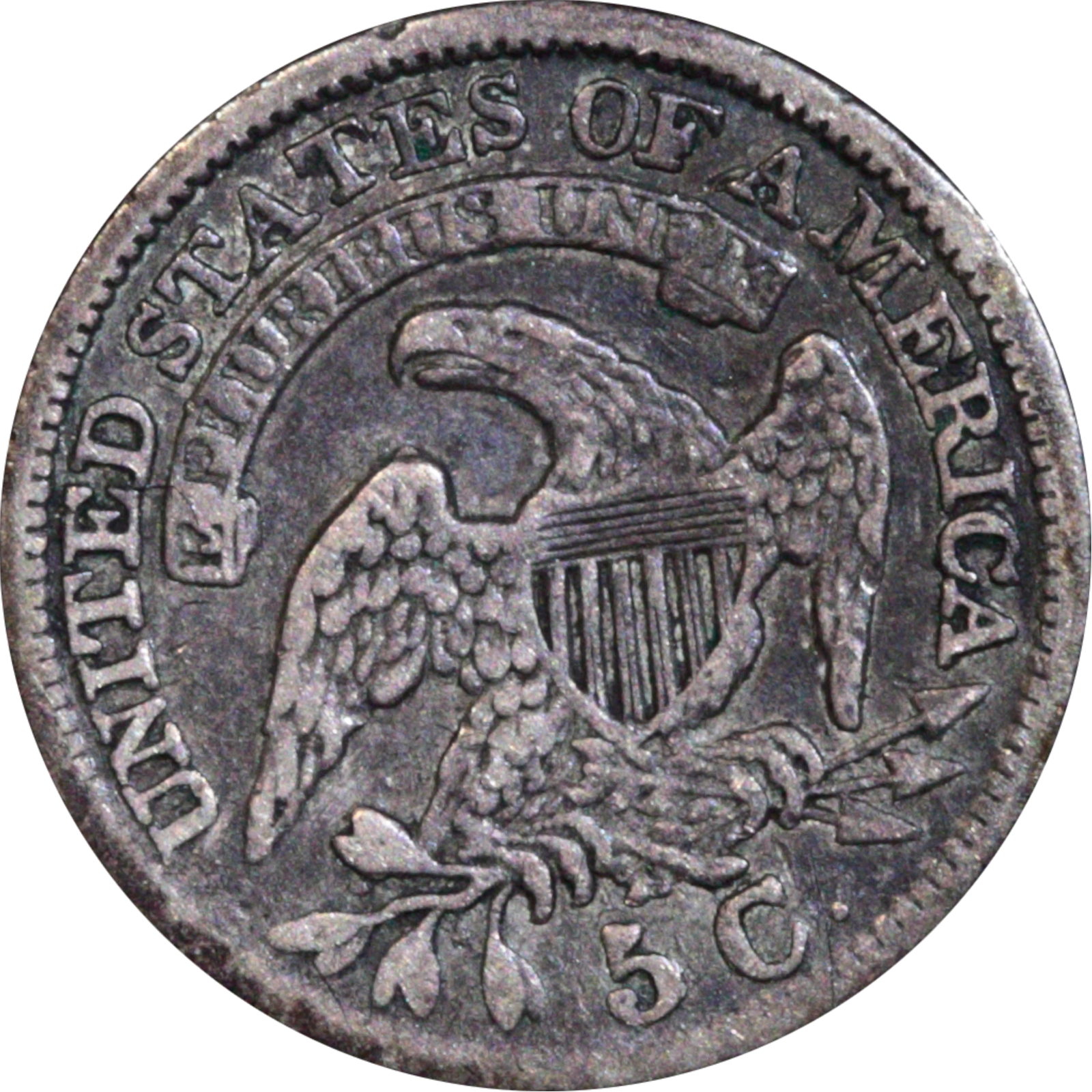 1830 LM-11 F15 Raw Discovery Coin Reverse