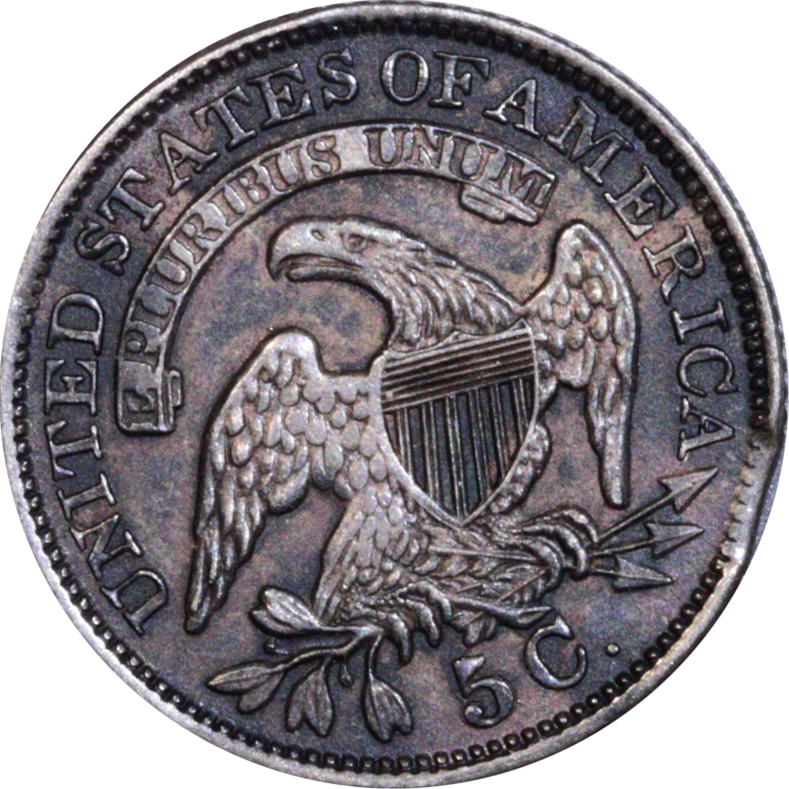 1830 LM-4.1 XF45 Raw Clipped Planchet Reverse