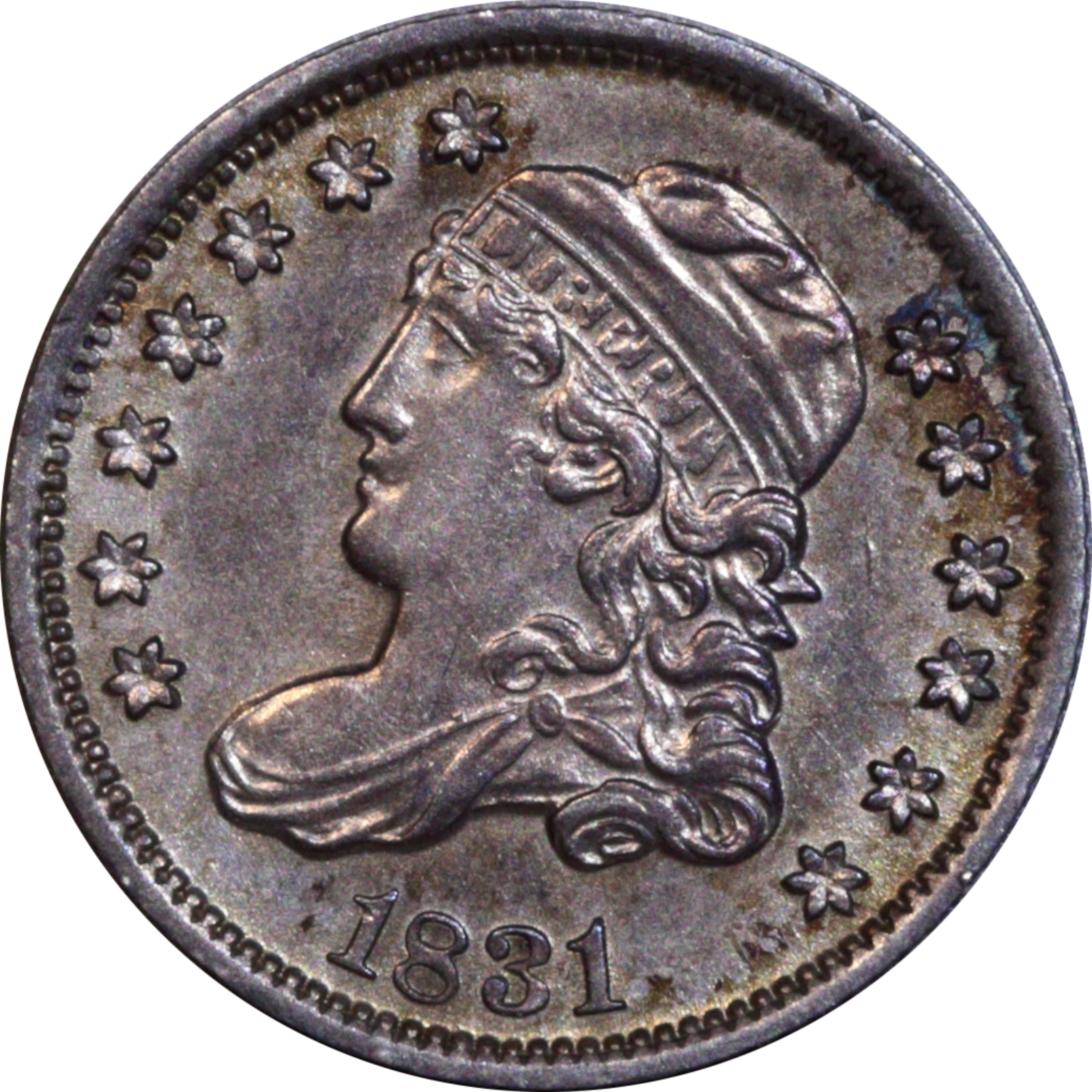 1831 LM-1.4 AU55 Raw Obverse