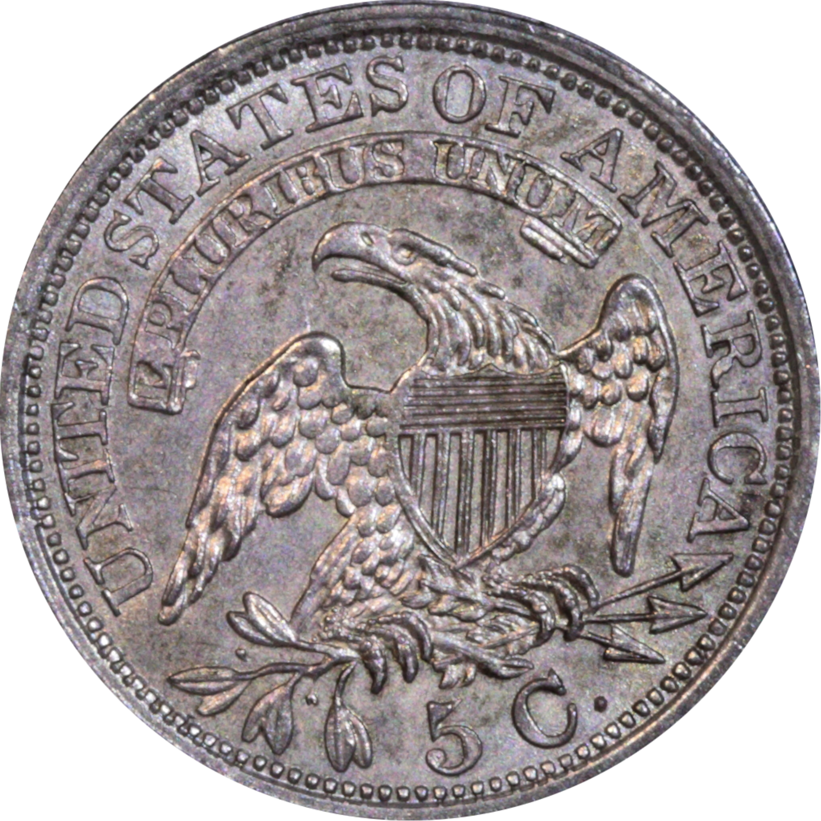 1831 LM-2 AU58 Raw Reverse