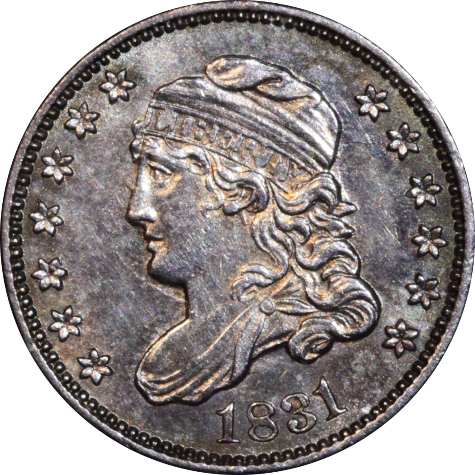 1831 LM-6 AU55 Raw EDT Obverse