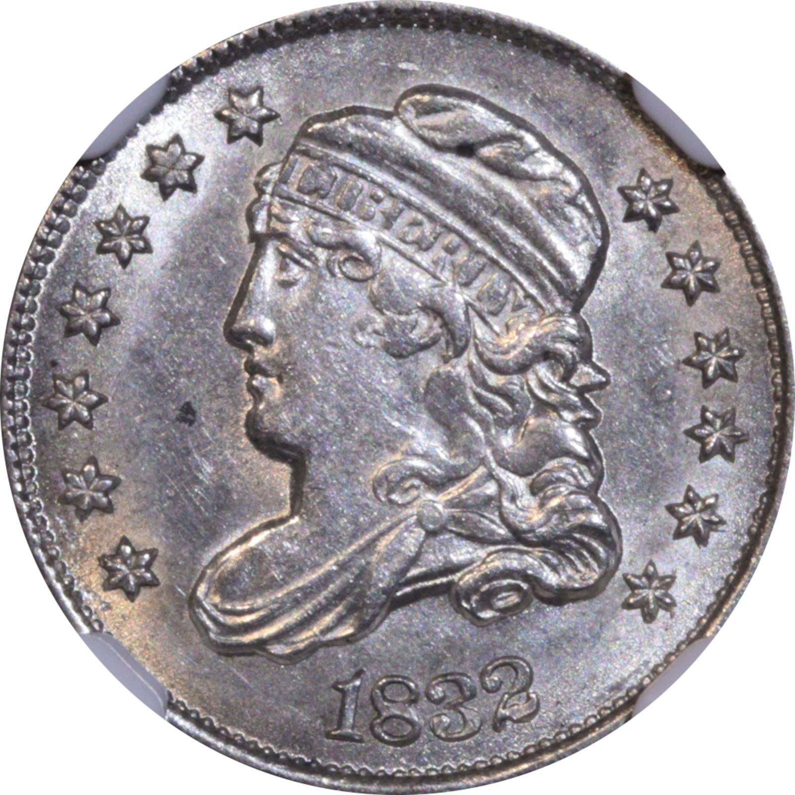 1832 LM-12 MS62 NGC EDS Obverse