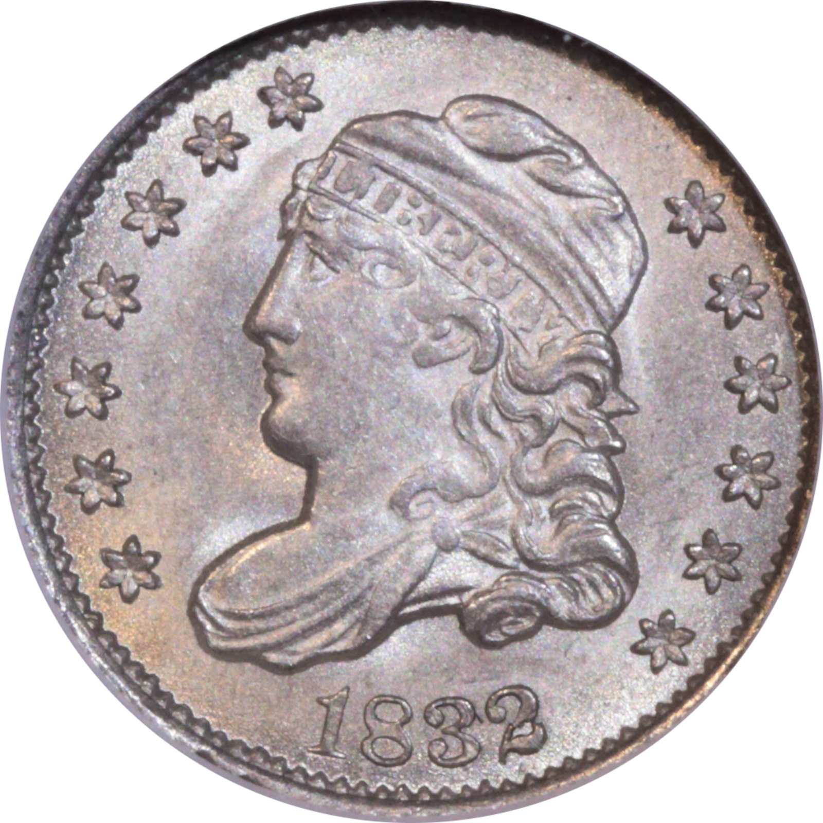 1832 LM-2 MS63 NGC Plate Coin Obverse