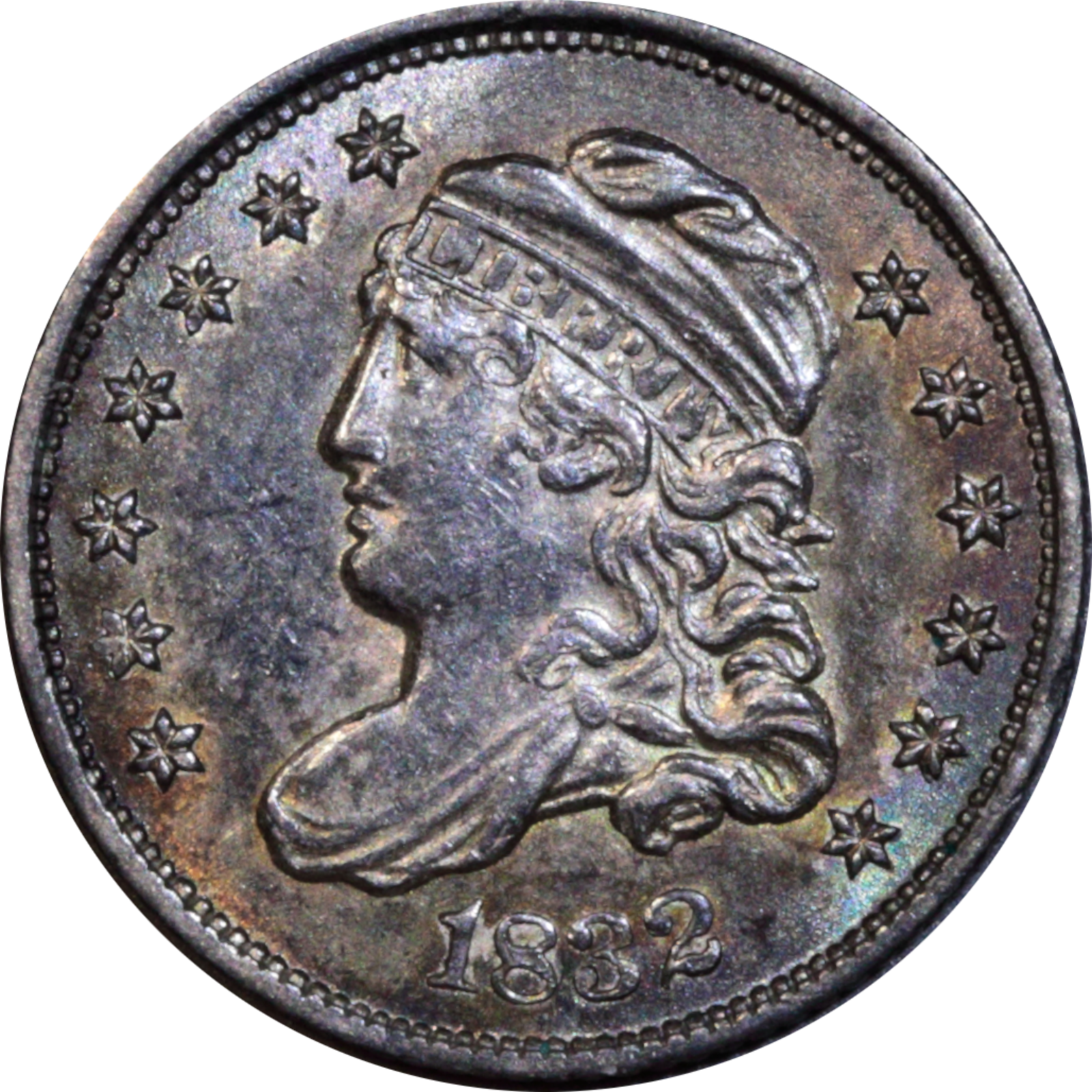 1832 LM-3 AU58 Raw Obverse