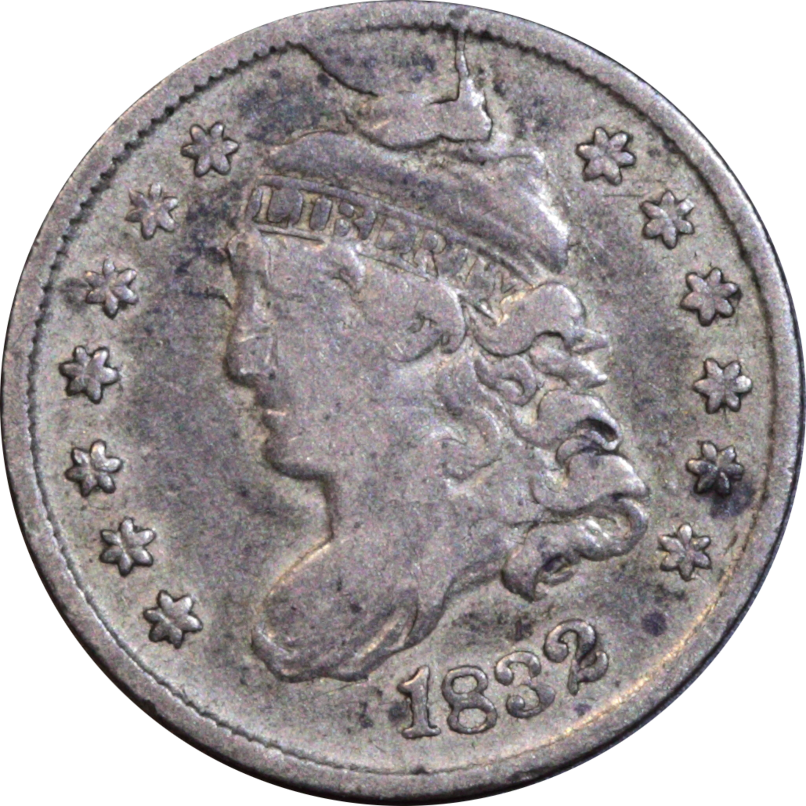 1832 LM-4 VF20 Cud VLDS Obverse