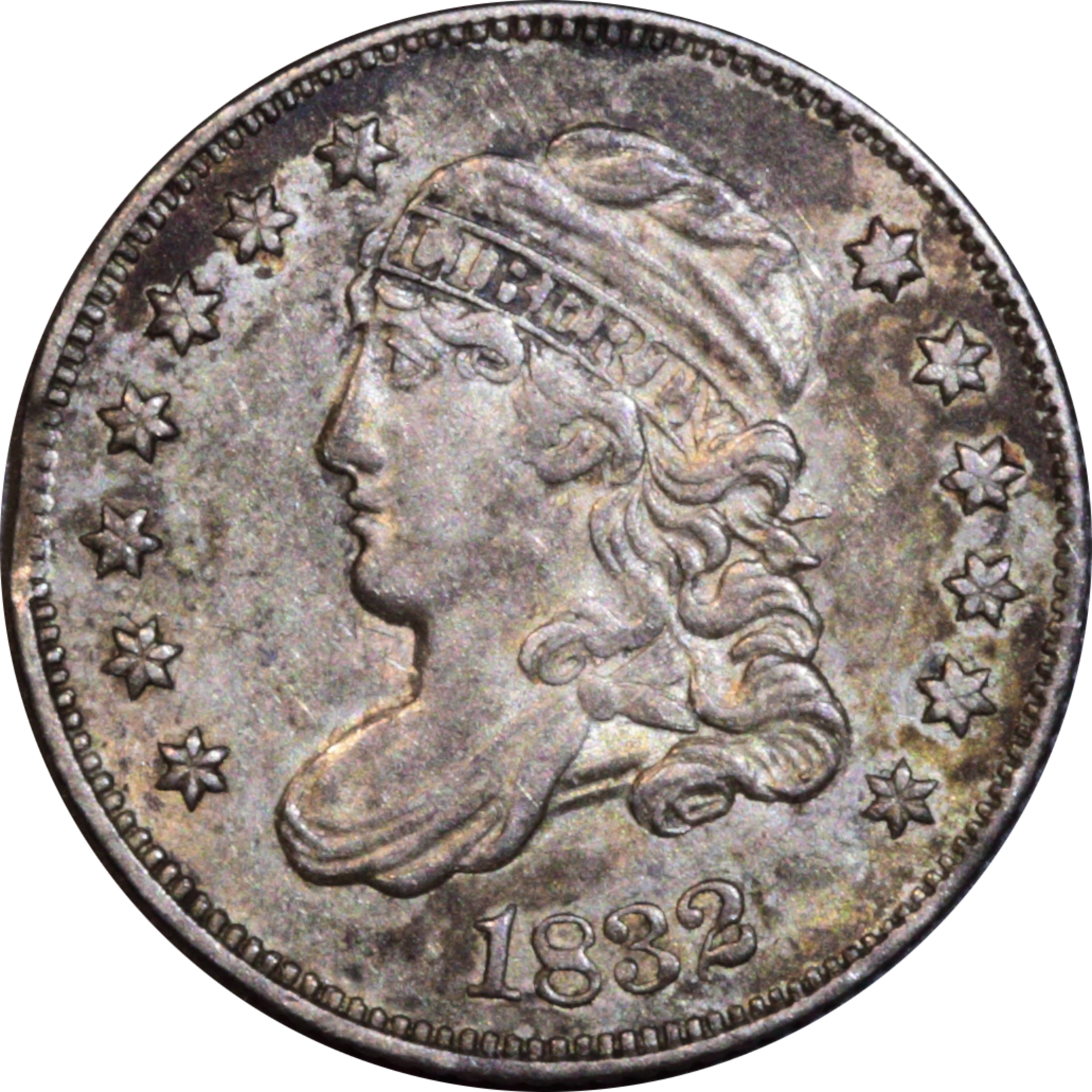 1832 LM-8.1 AU50 Raw Planchet Clip Obverse