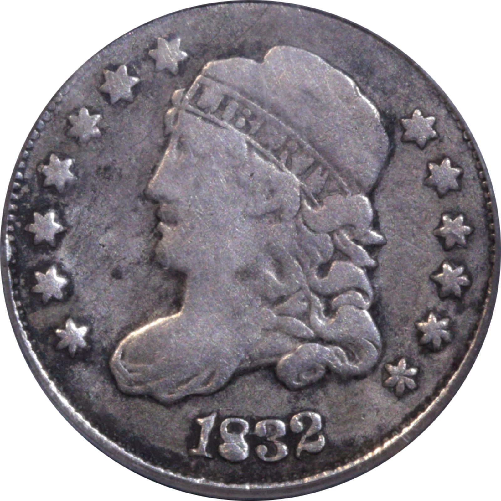 1832 Unknown Brockage Rev-Obv F15 PCGS Obverse