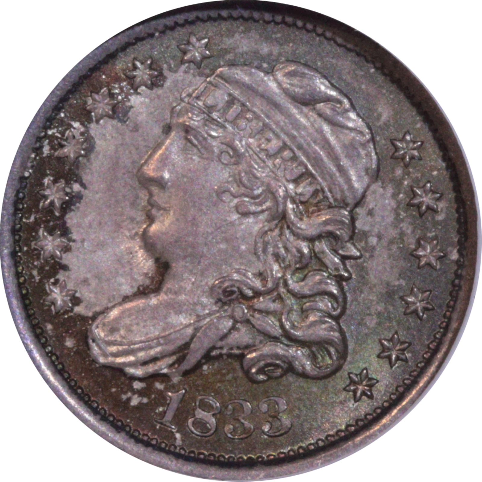 1833 LM-10 MS64 NGC Obverse