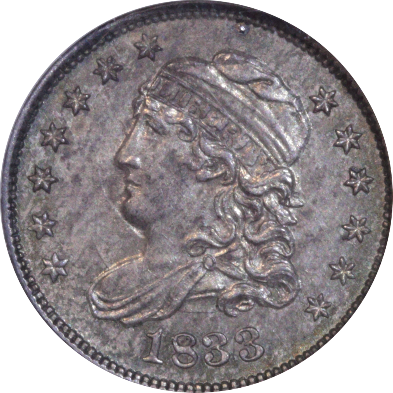 1833 LM-3.3 MS61 NGC Plate Coin Obverse