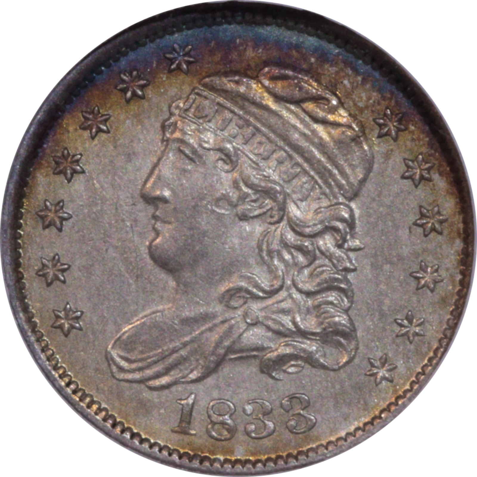 1833 LM-3.4 MS62 NGC Plate Coin Obverse