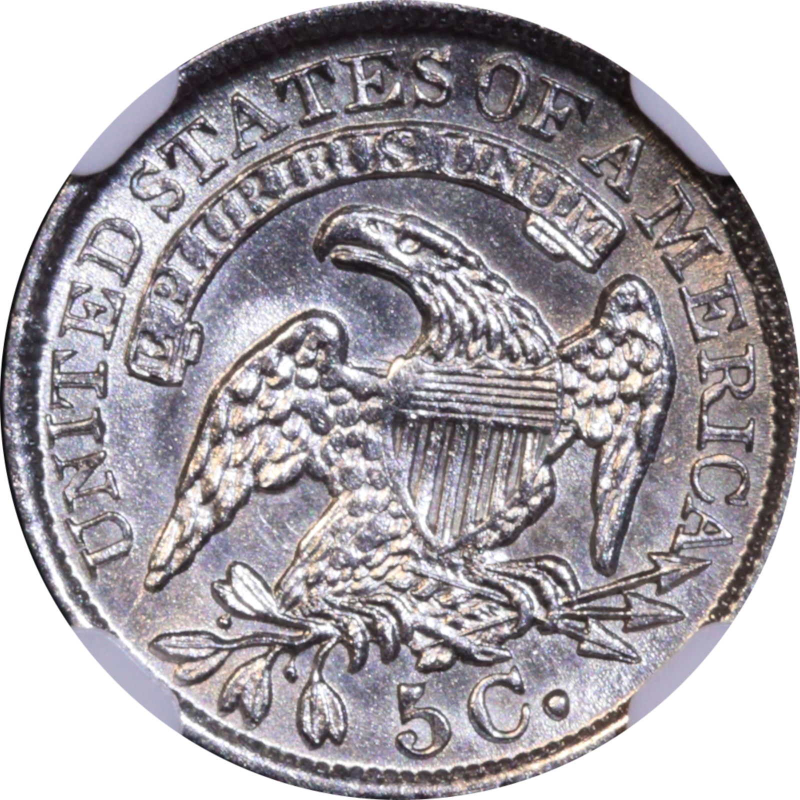 1833 LM-4.2 AU58 NGC Reverse