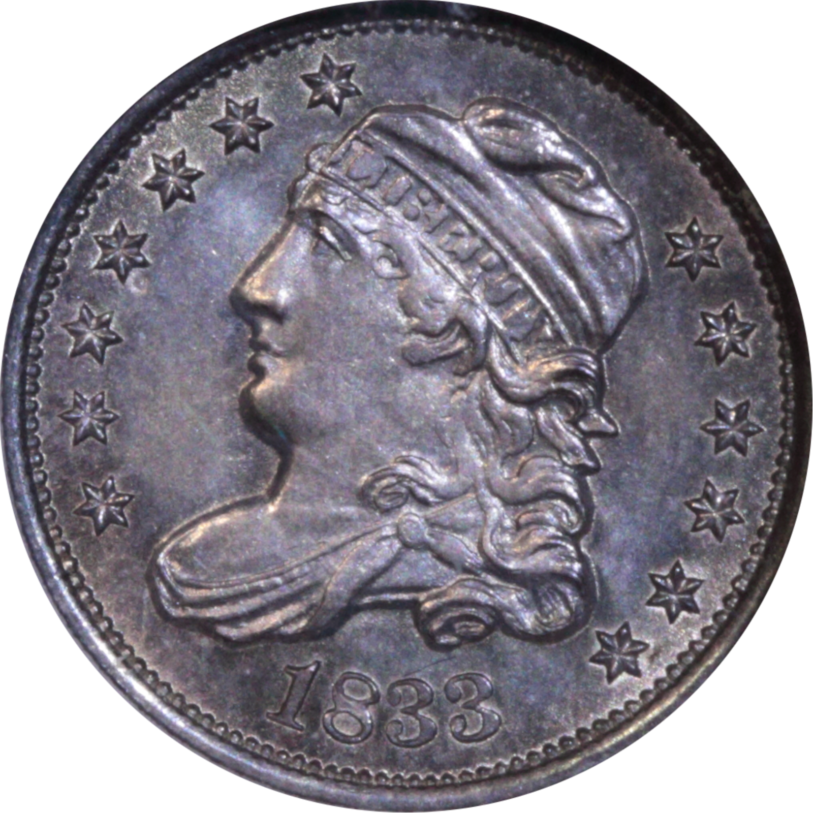 1833 LM-7 MS63 NGC Obverse