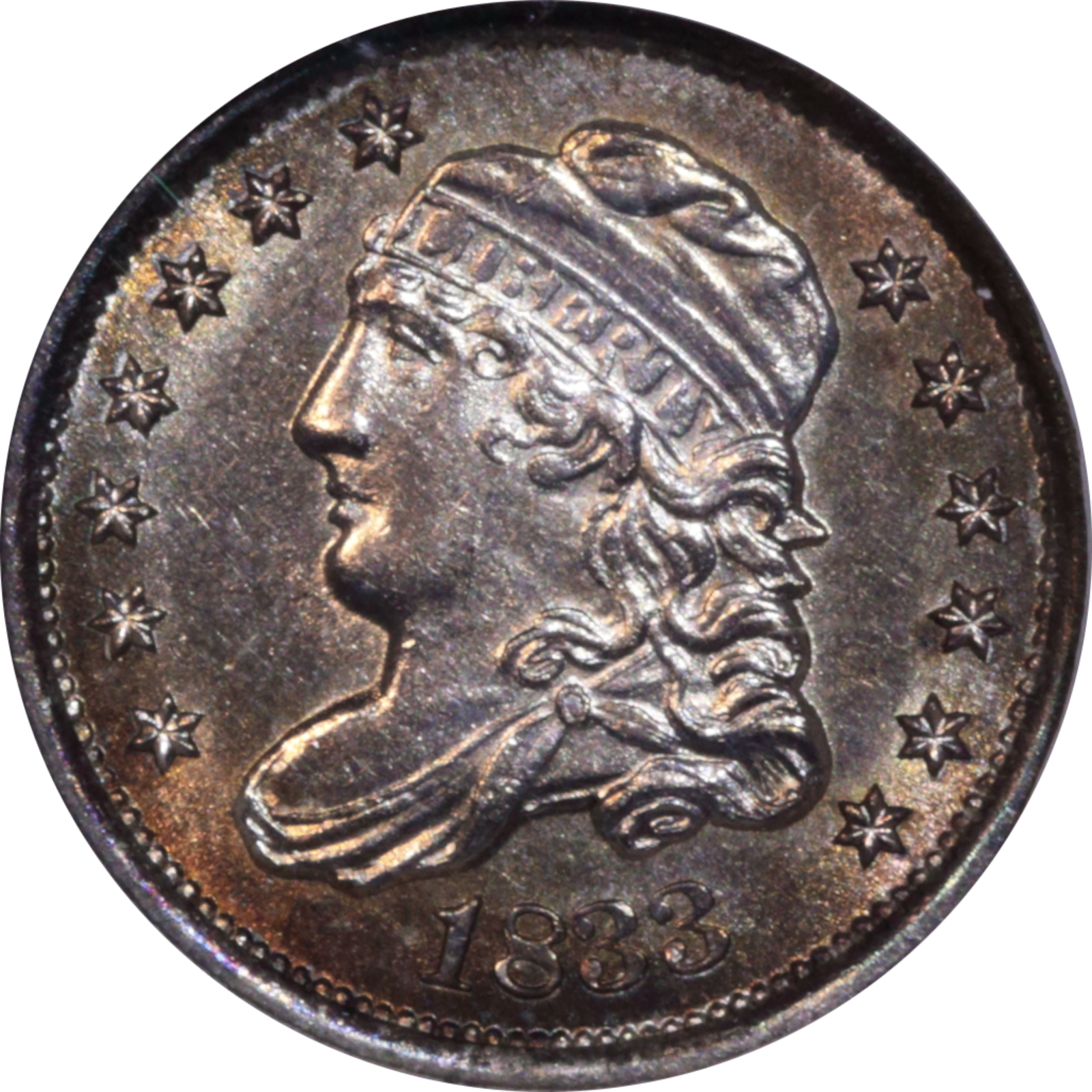 1833 LM-8 MS62 NGC Obverse