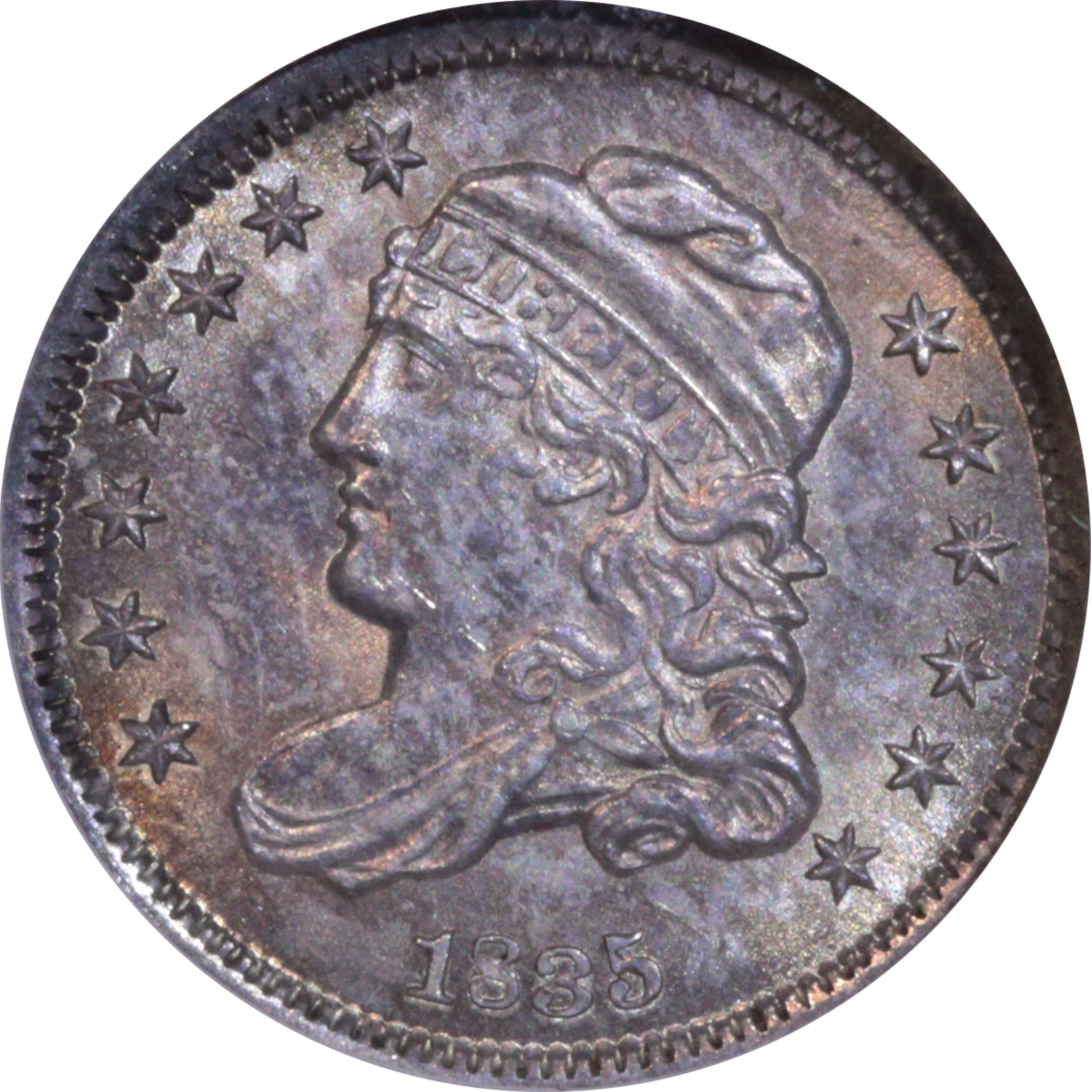 1835 LM-10 MS65 NGC Obverse