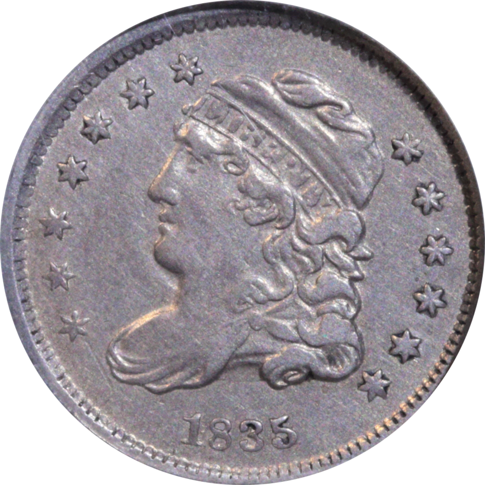 1835 LM-12 XF45 Details NCS Obverse