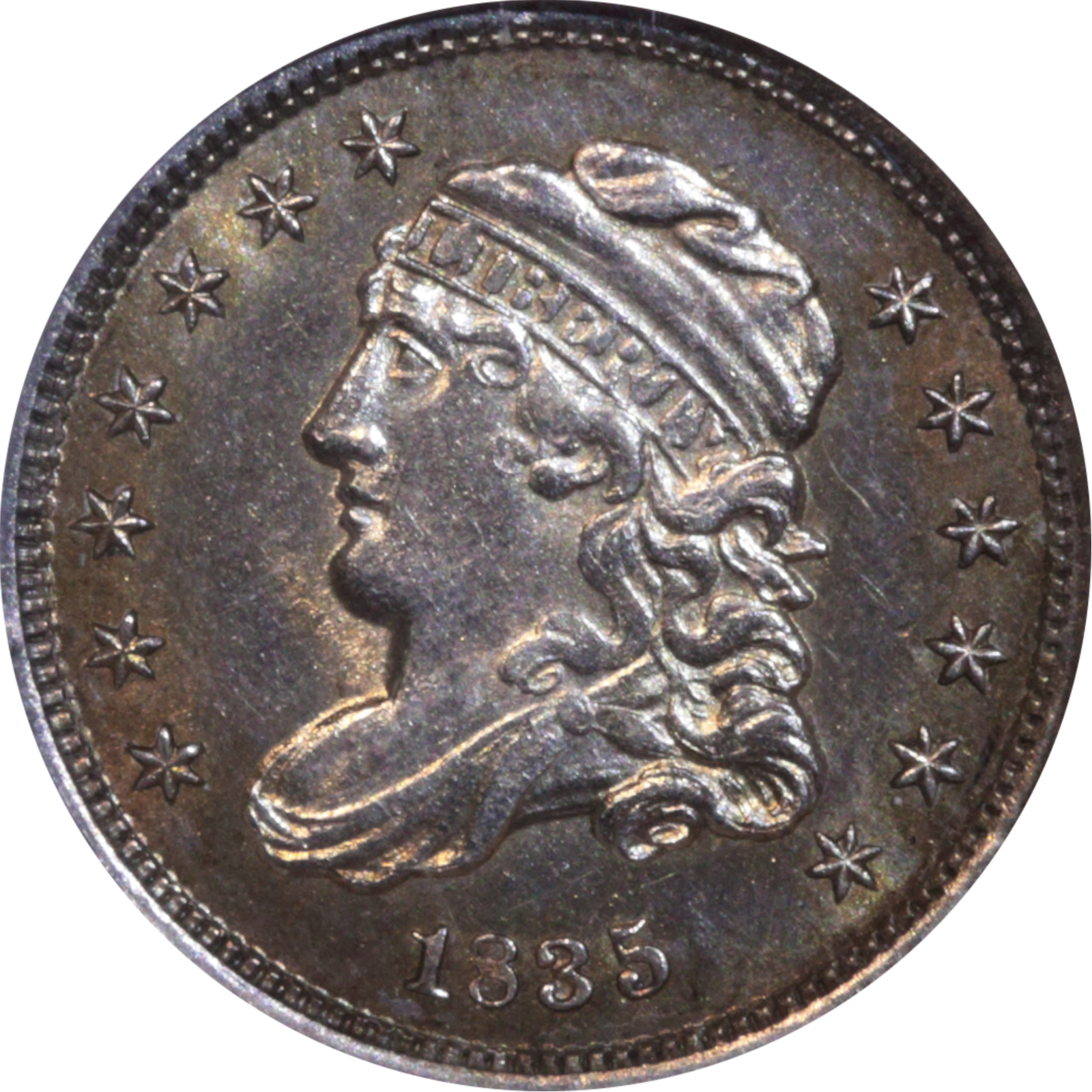 1835 LM-9.2 MS61 NGC Cud Obverse