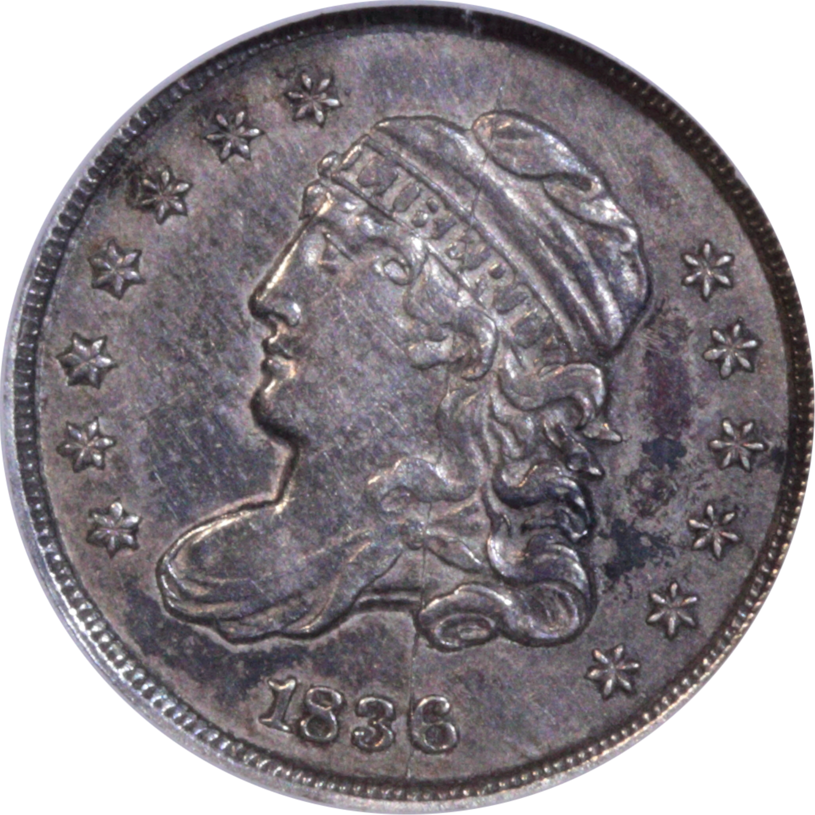 1836 LM-1.1 AU50 NGC Obverse