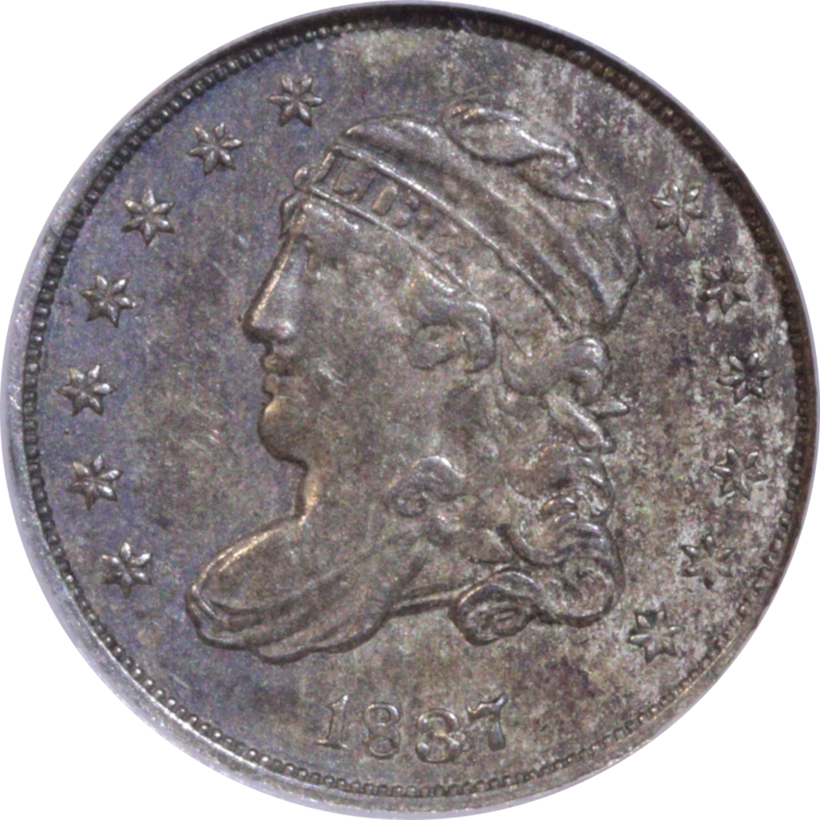 1837 LM-3 AU58 NGC Obverse