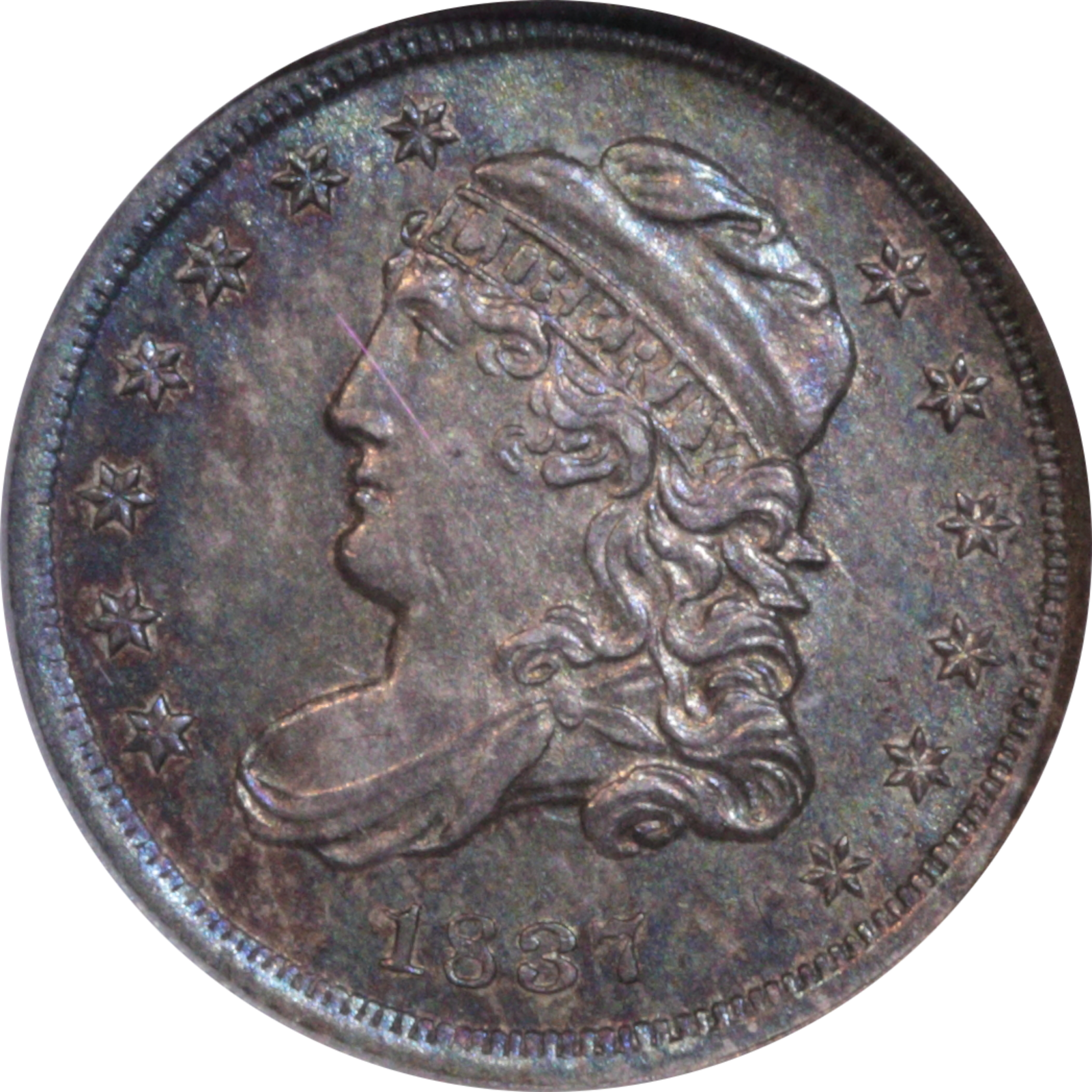 1837 LM-5 MS63 NGC Obverse