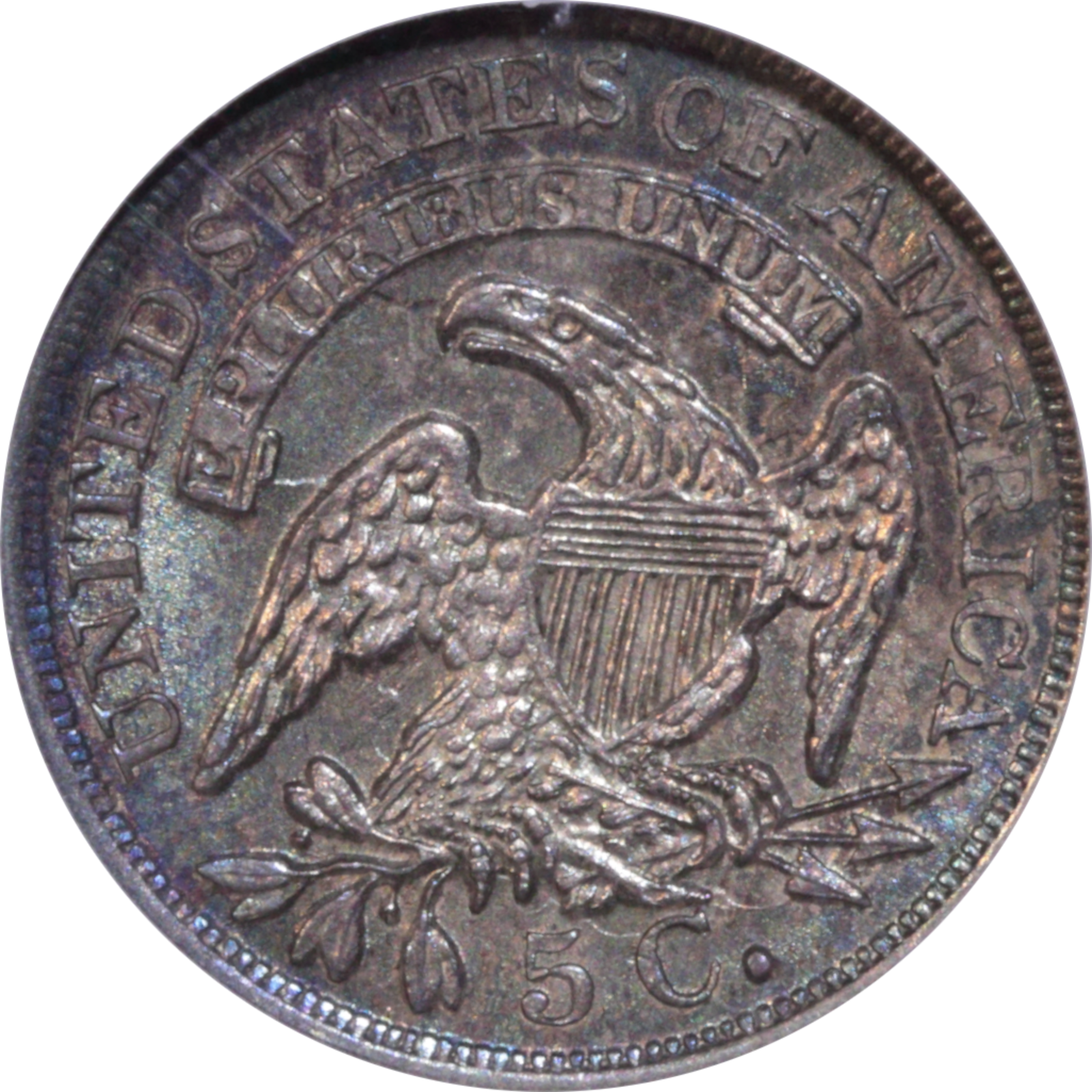 1837 LM-5 MS63 NGC Reverse