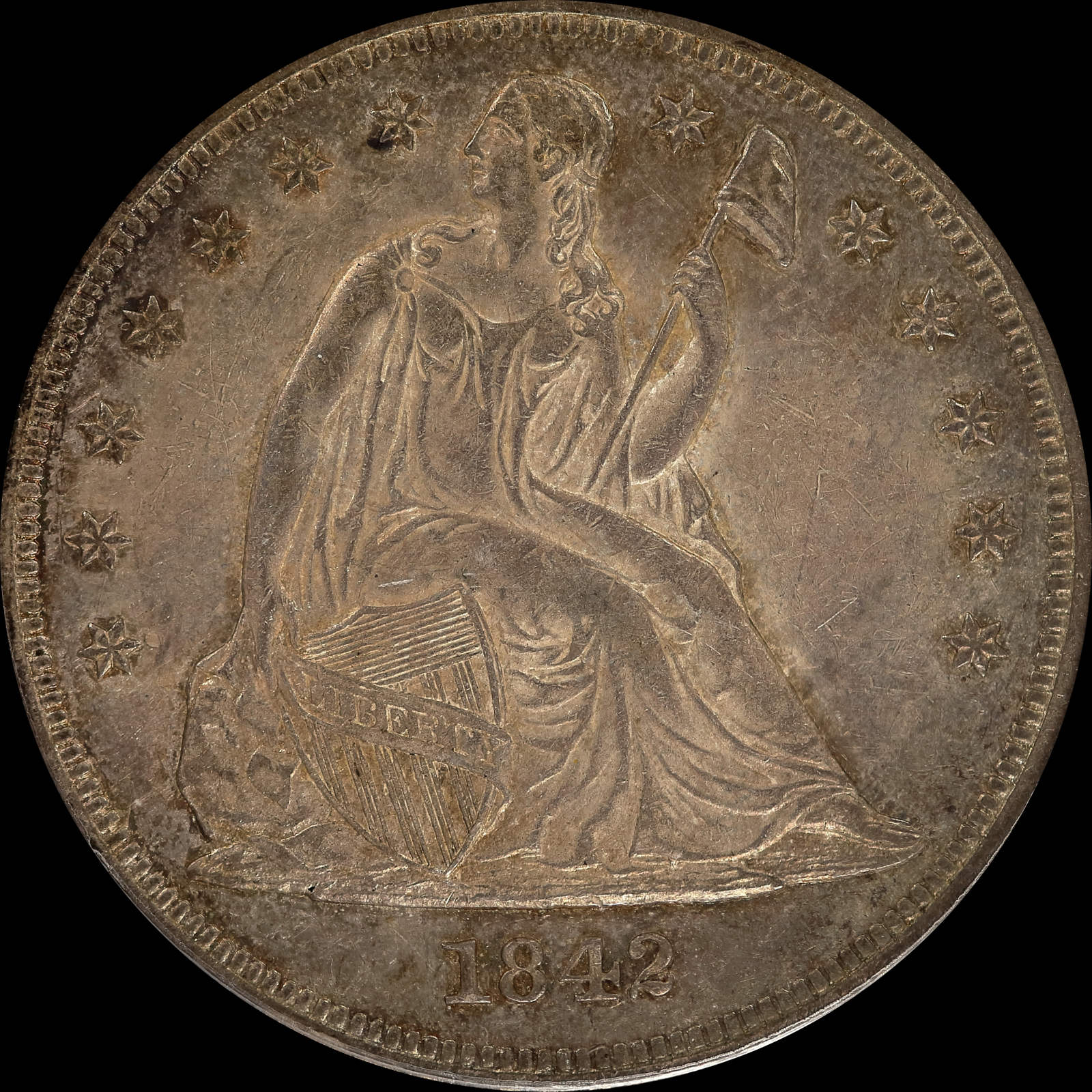 1842 AU55 Obverse