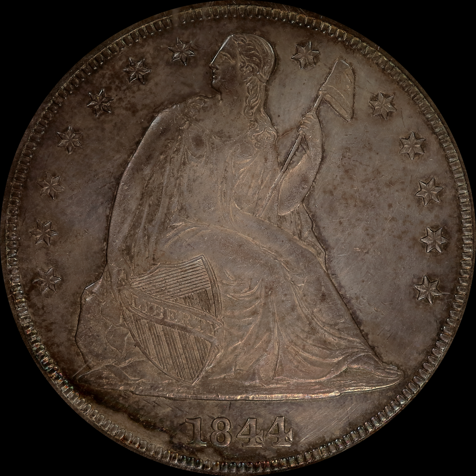 1844 MS60 Obverse