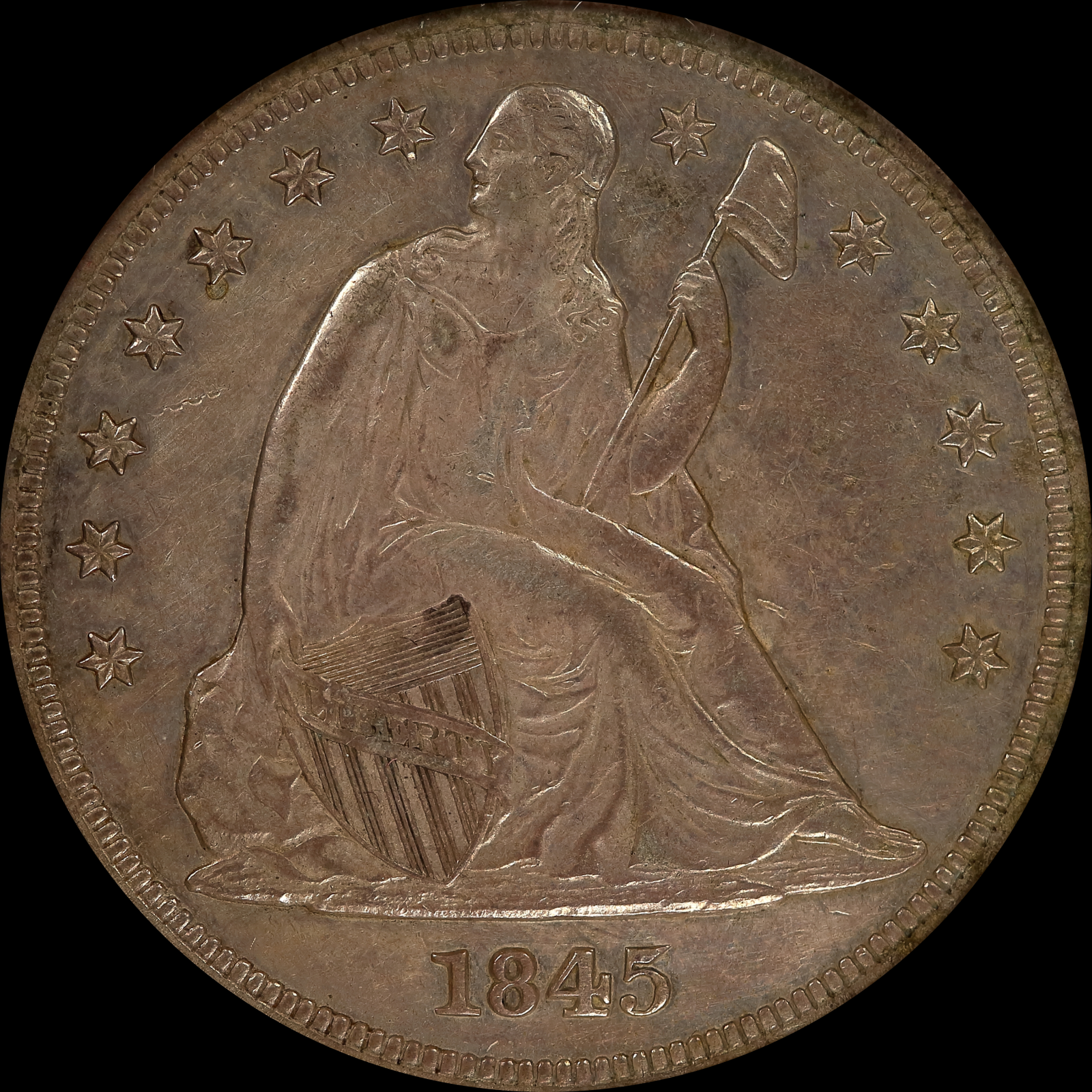 1845 AU55 Obverse