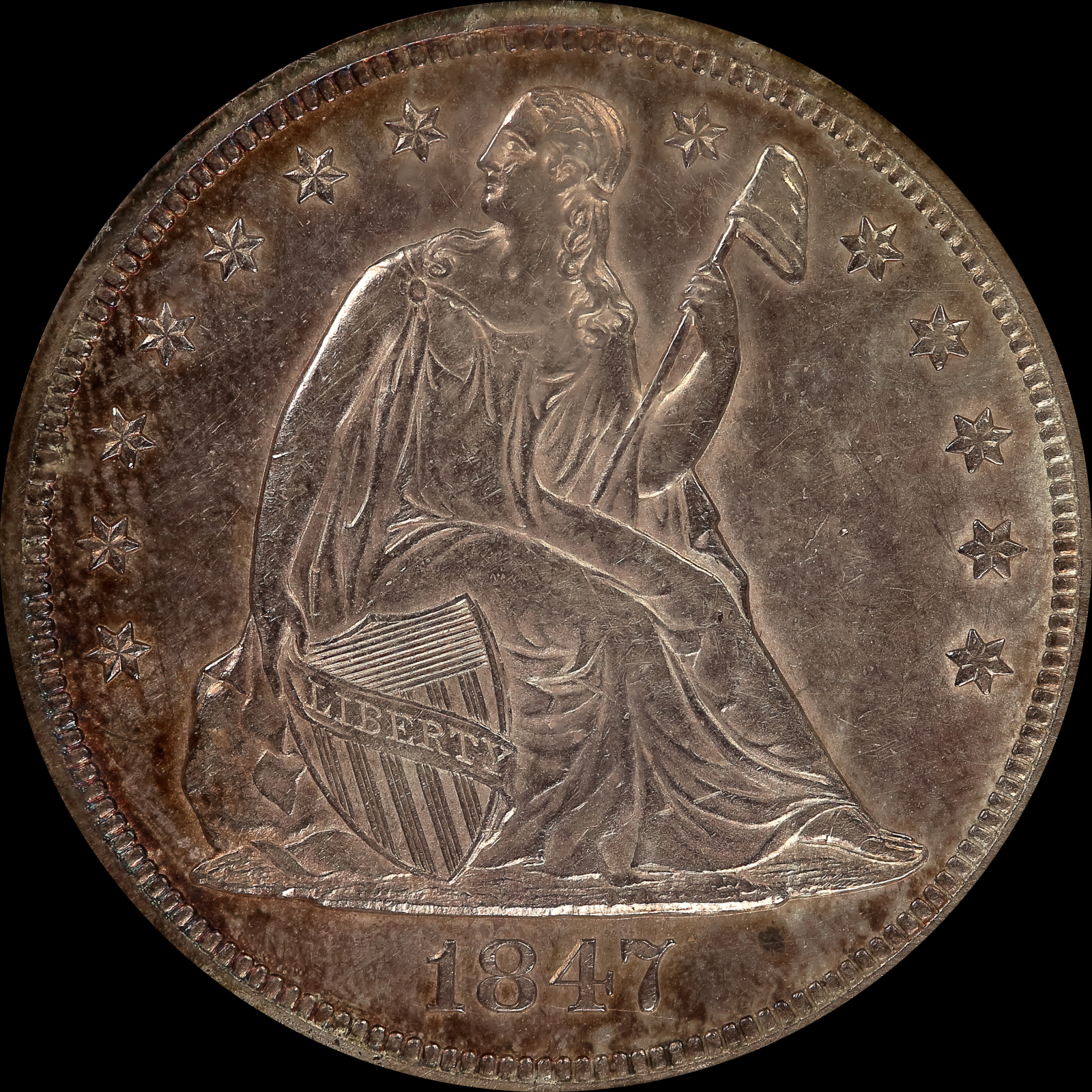 1847 MS61 Obverse