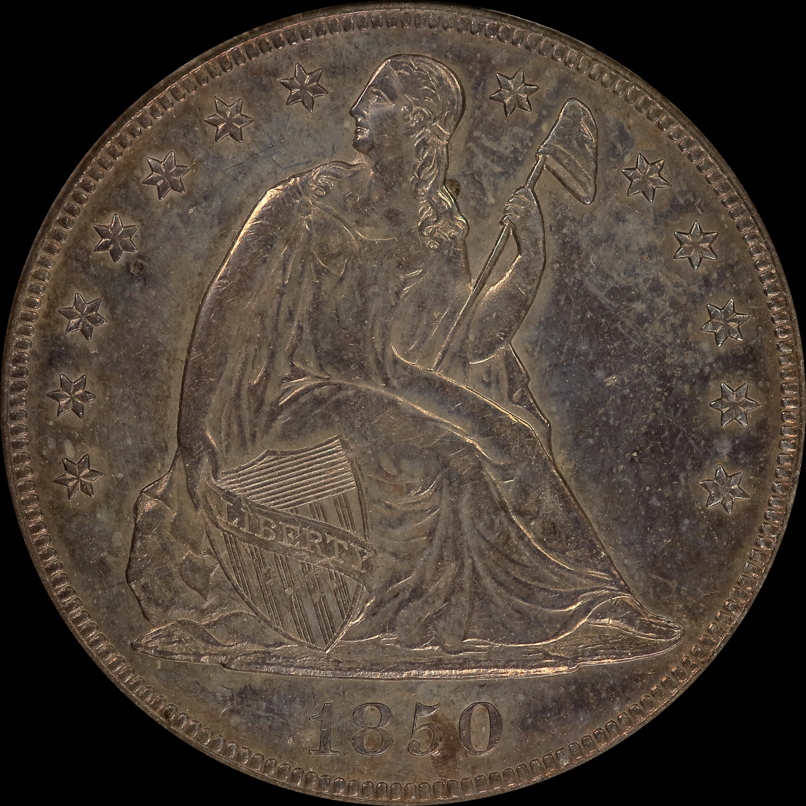 1850 AU58 Obverse