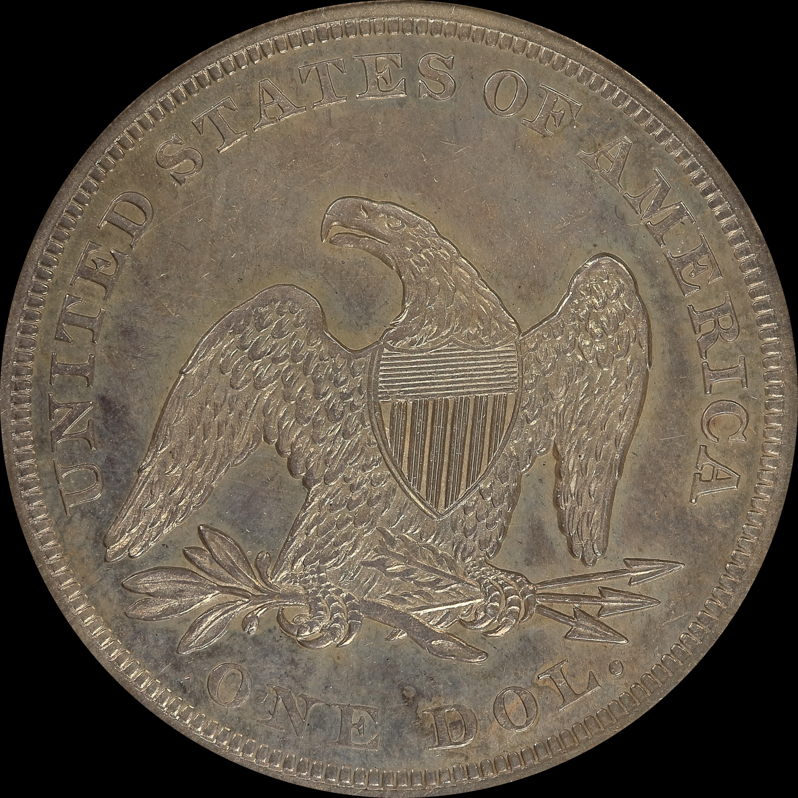 1850 AU58 Reverse