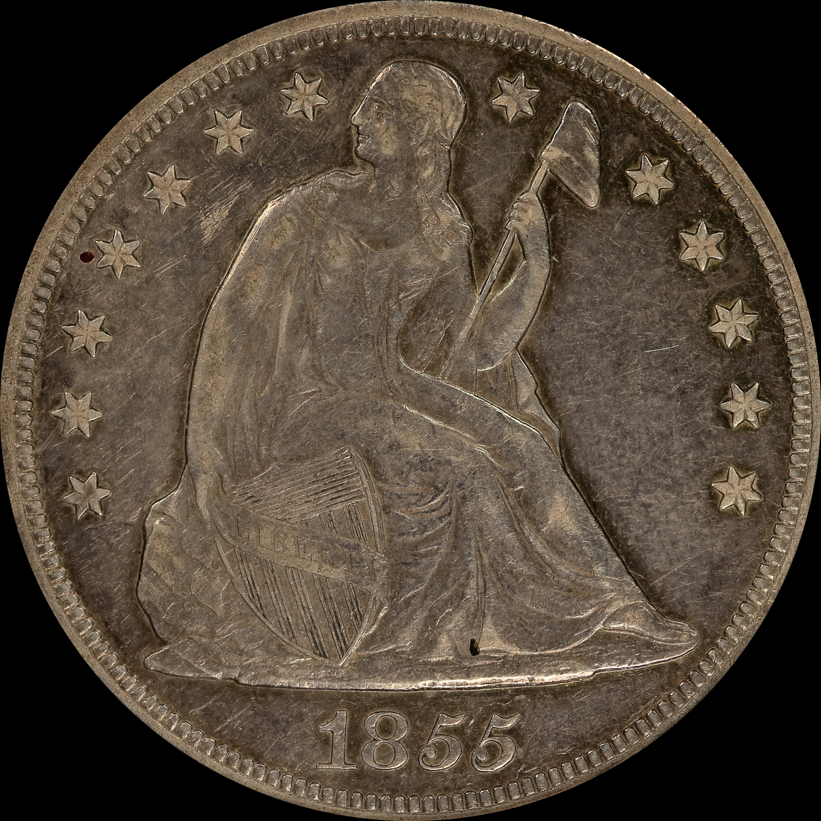 1855 AU50 Obverse