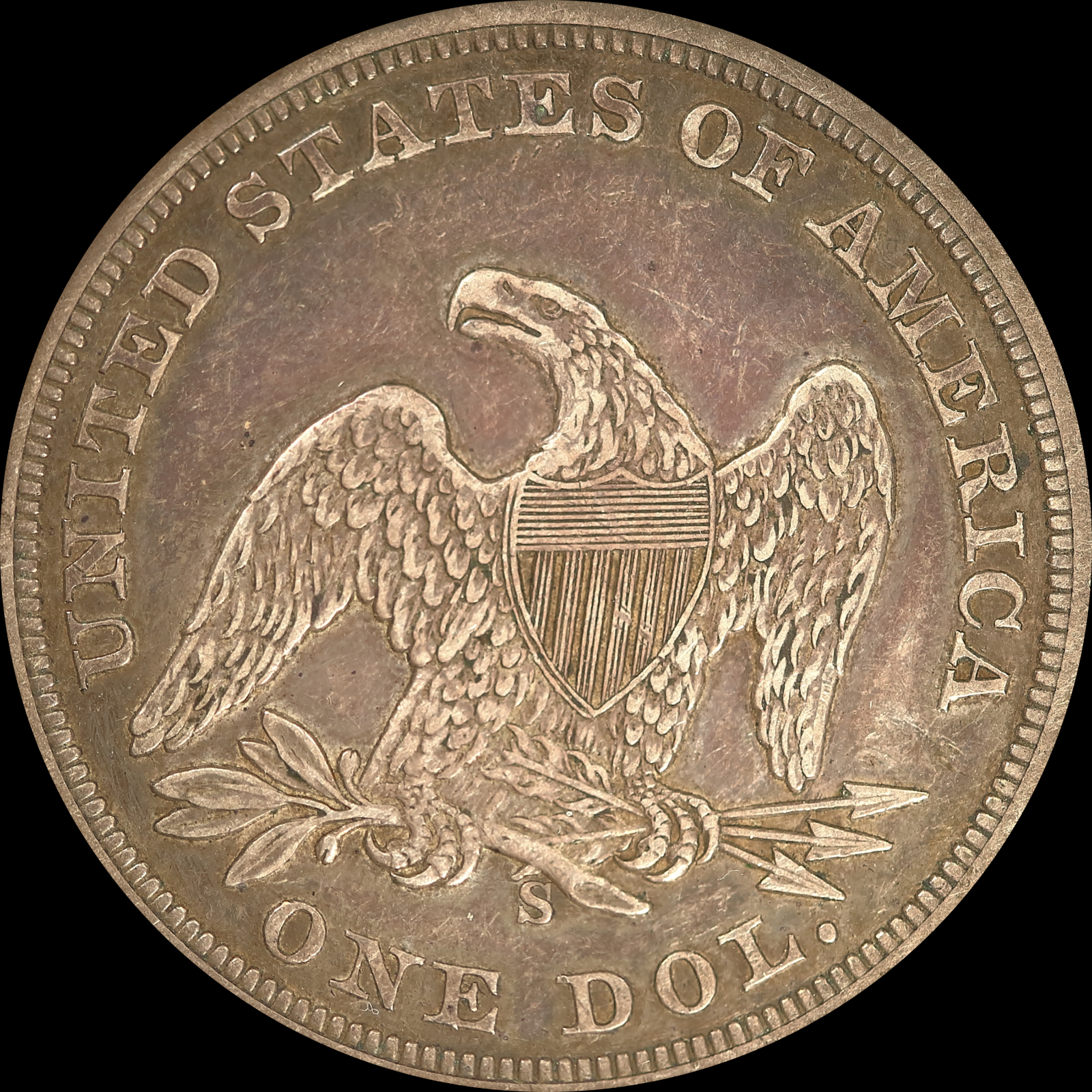 1859-S AU53 Reverse