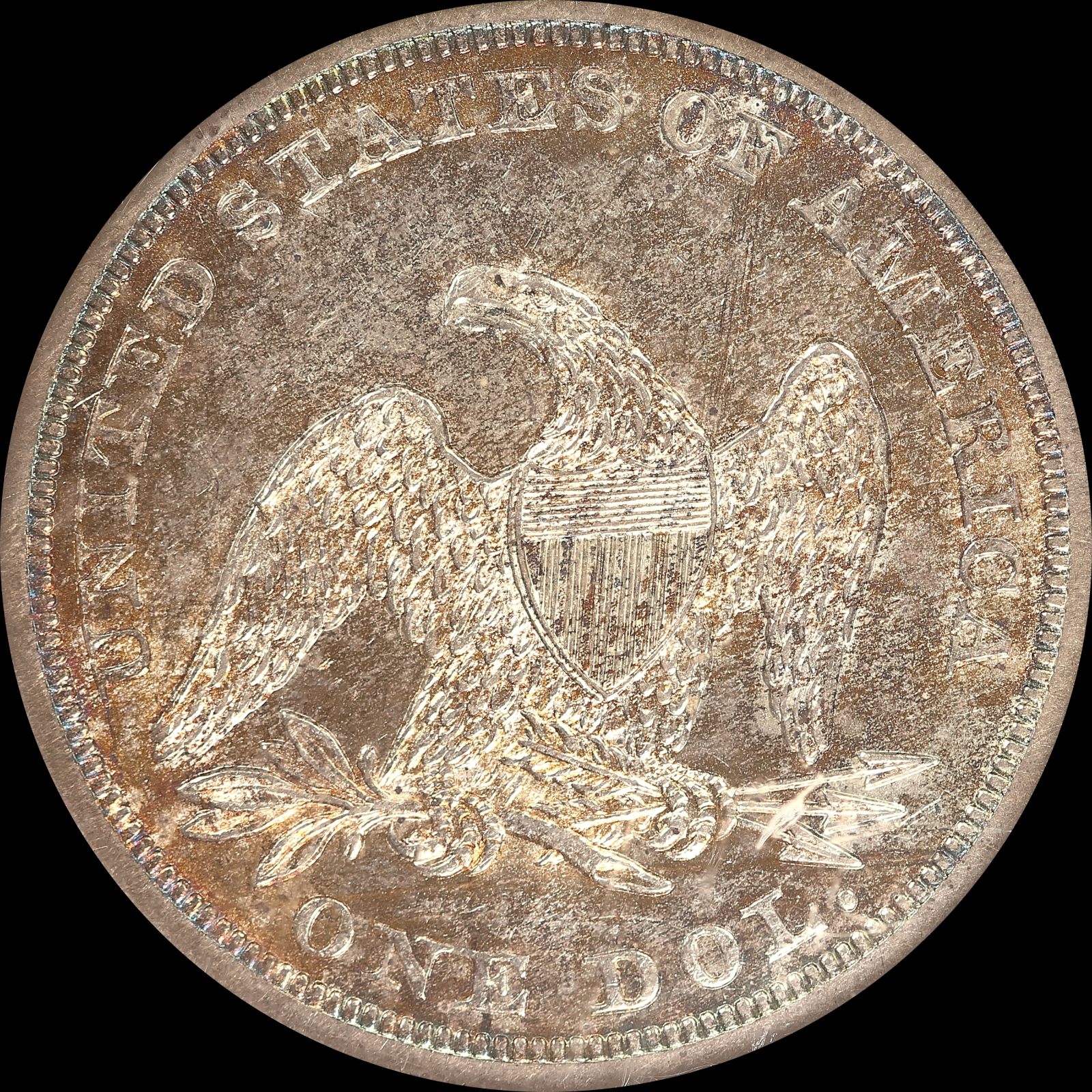 1860 AU58 Reverse
